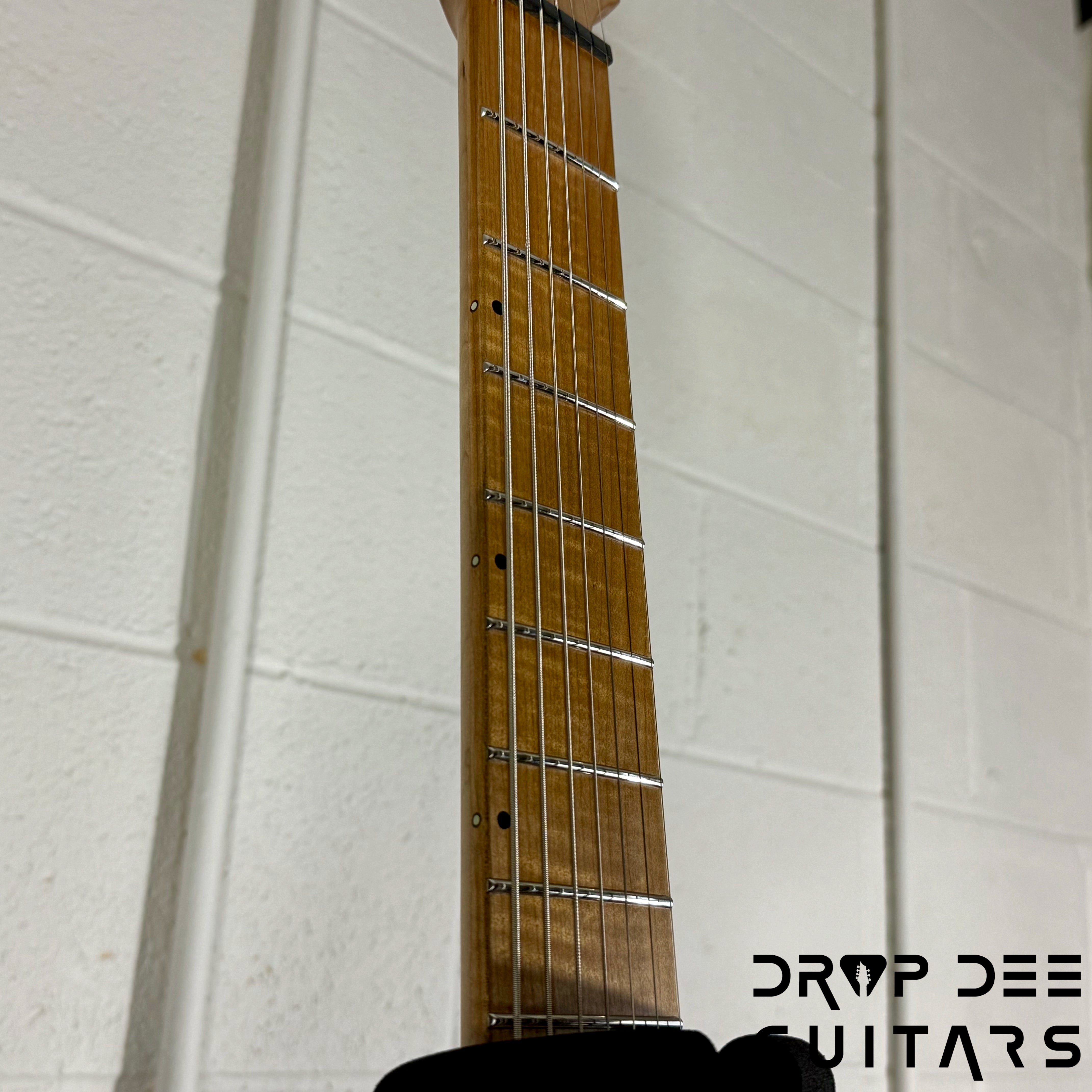 Balaguer USA Series Seraph Modern 7 Baritone 7-String Electric Guitar w/ Case (1024) - Gloss Metallic Black