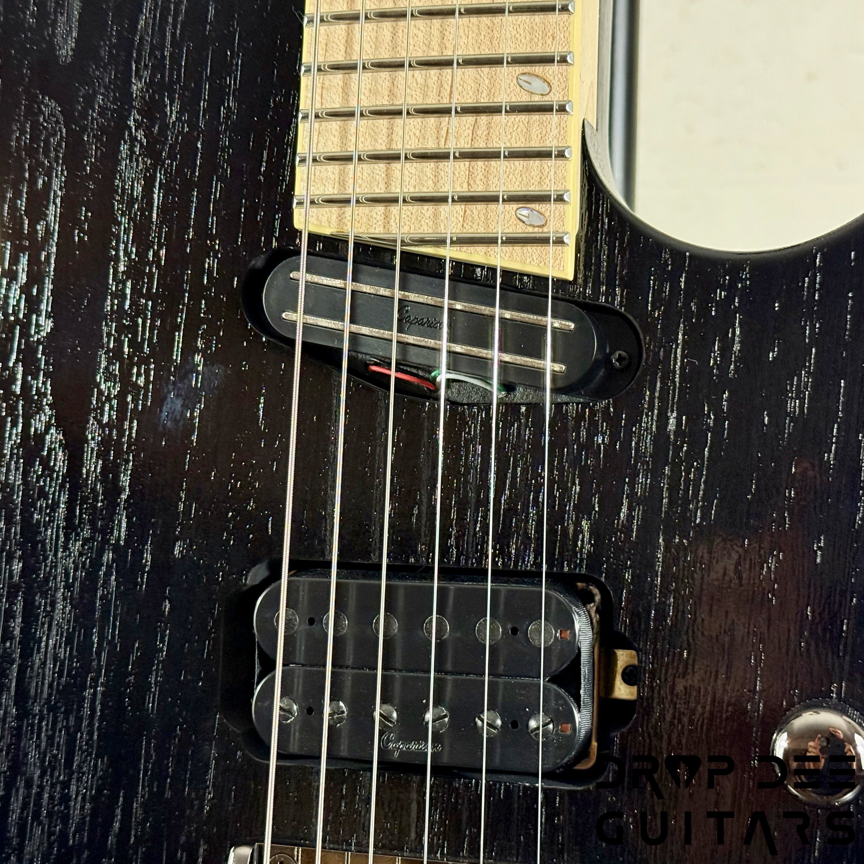 Caparison Horus-WB-FX MF Electric Guitar w/ Bag - Transparent Charcoal Black