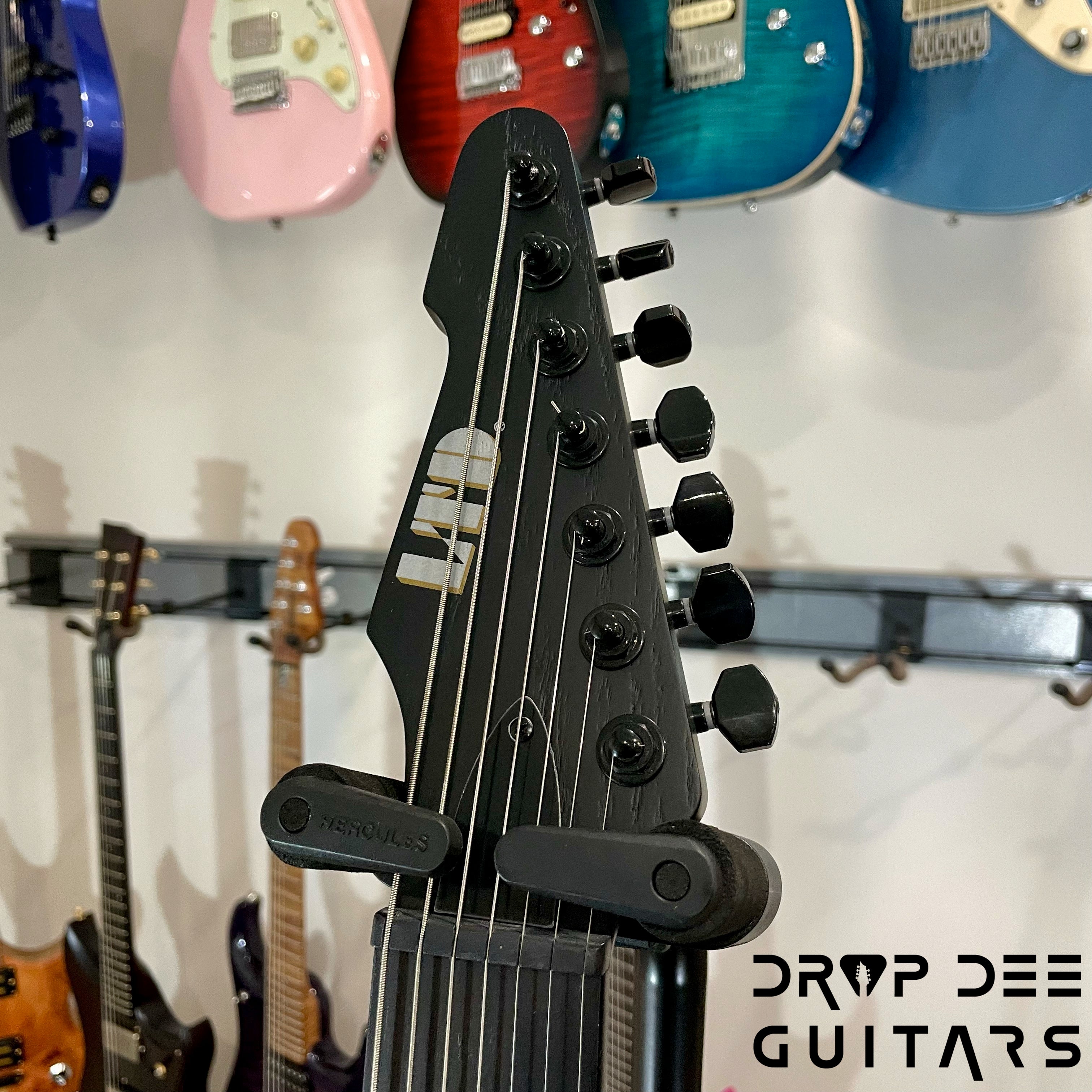 ESP LTD Alex Wade Signature AW-XJ7B Evertune Baritone 7-String Electric Guitar w/ Case (1348)