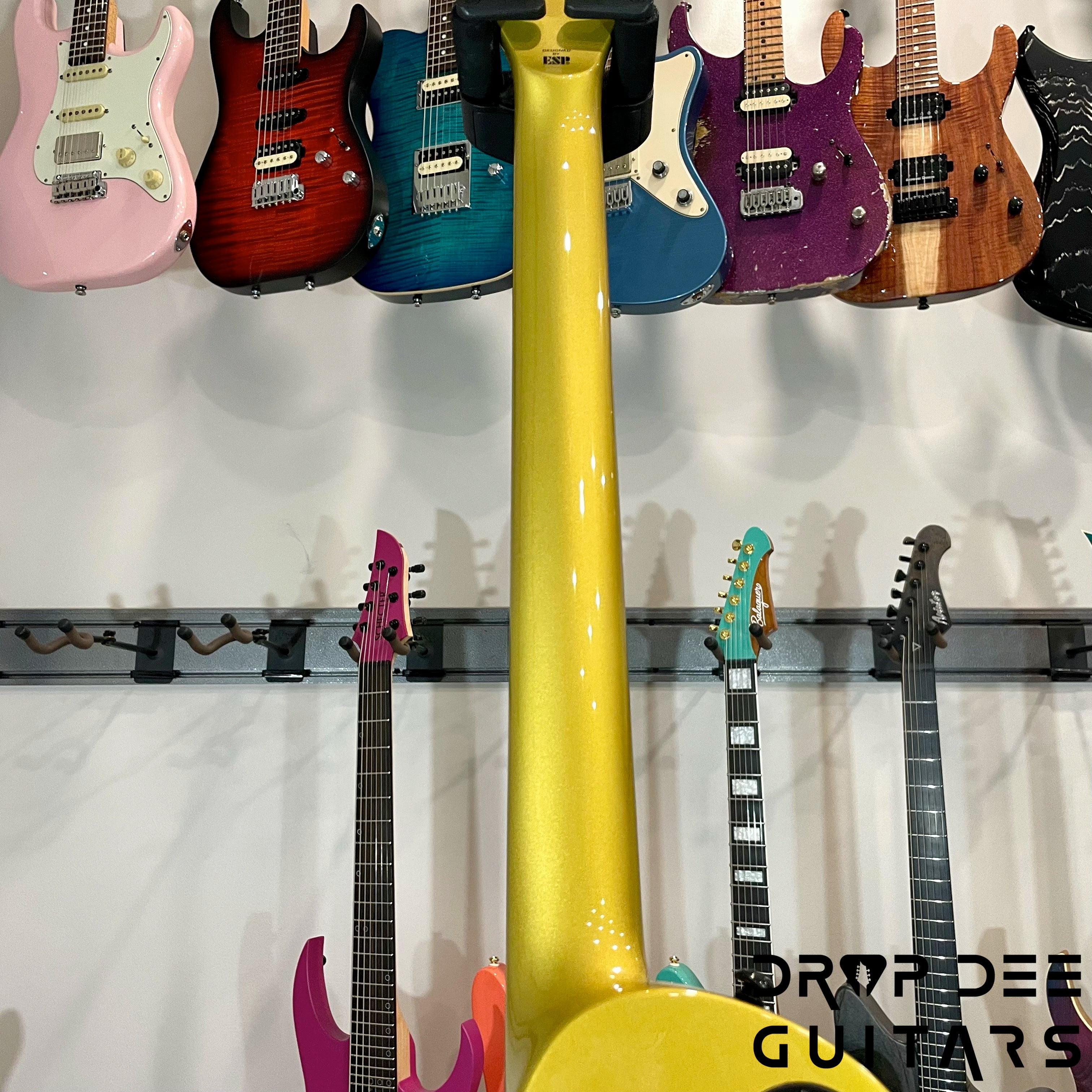 ESP LTD EC-2025 50th Anniversary Electric Guitar w/ Case - Metallic Gold