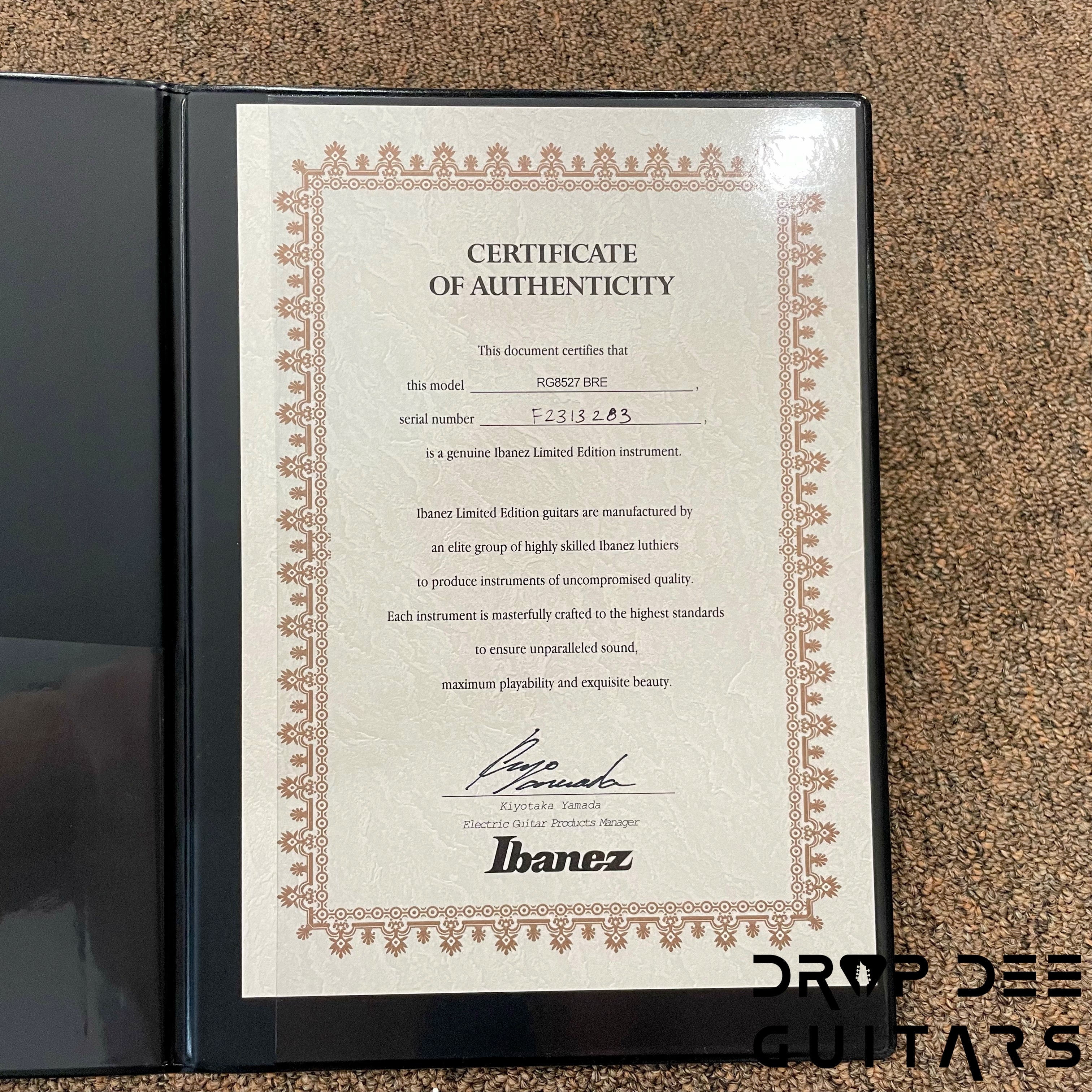 Ibanez J Custom RG8527 7-String Electric Guitar w/ Case