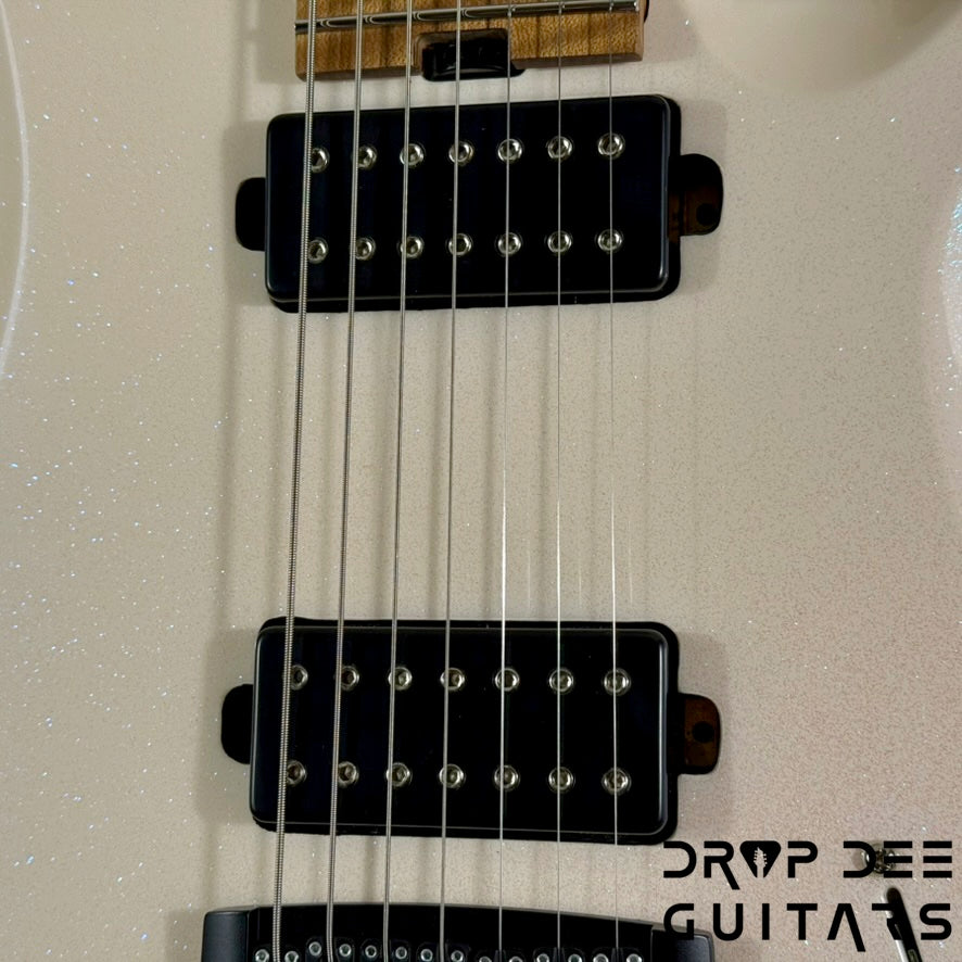 Balaguer USA Series Seraph Modern 7 Baritone 7-String Electric Guitar w/ Case (1224) - Gloss Metallic Jewel