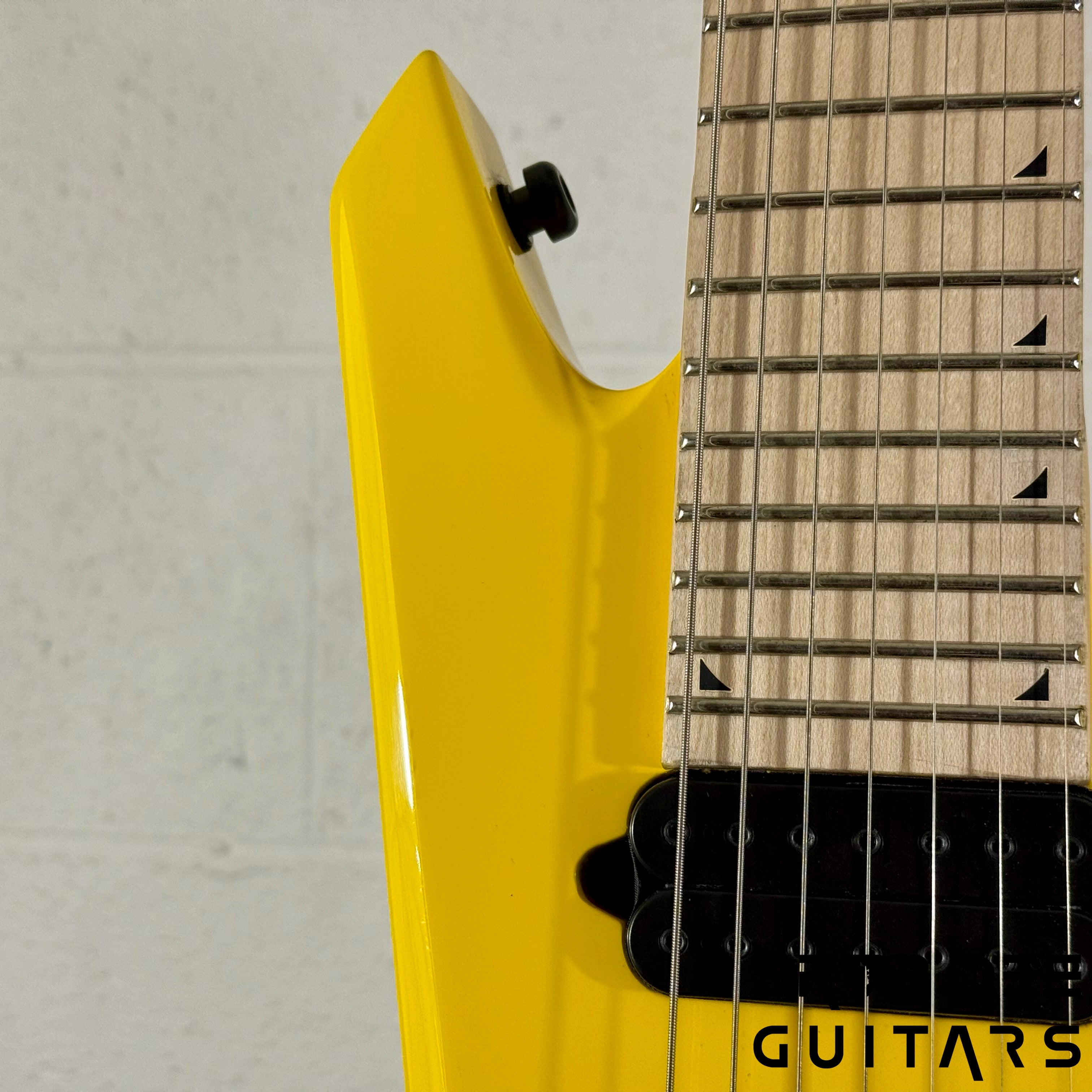 Jackson Pro Series Dave Davidson Signature WR7 Baritone 7-String Electric Guitar w/ Bag - Ferrari Yellow