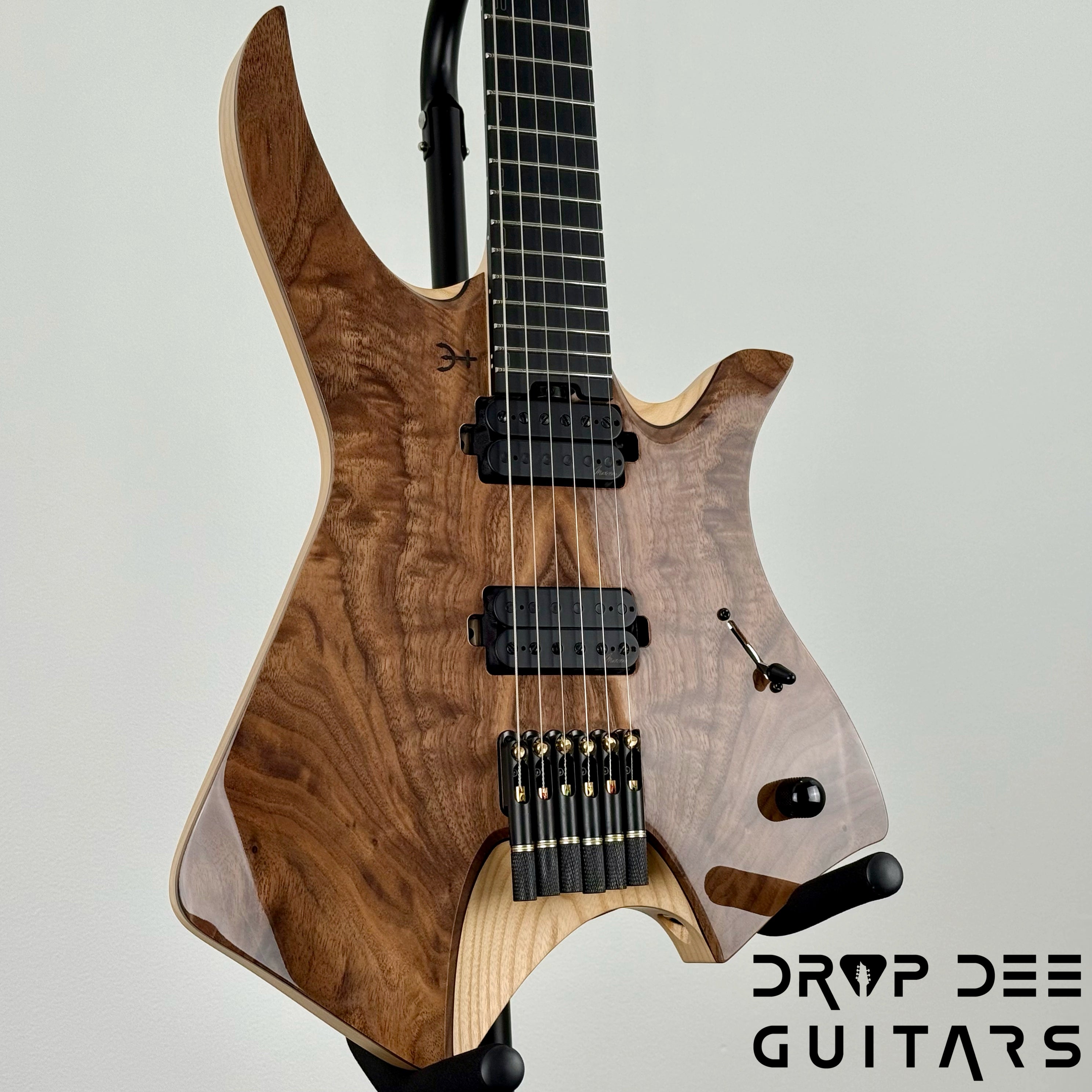 Infinia Neptune Headless Electric Guitar w/ Bag - Black Walnut