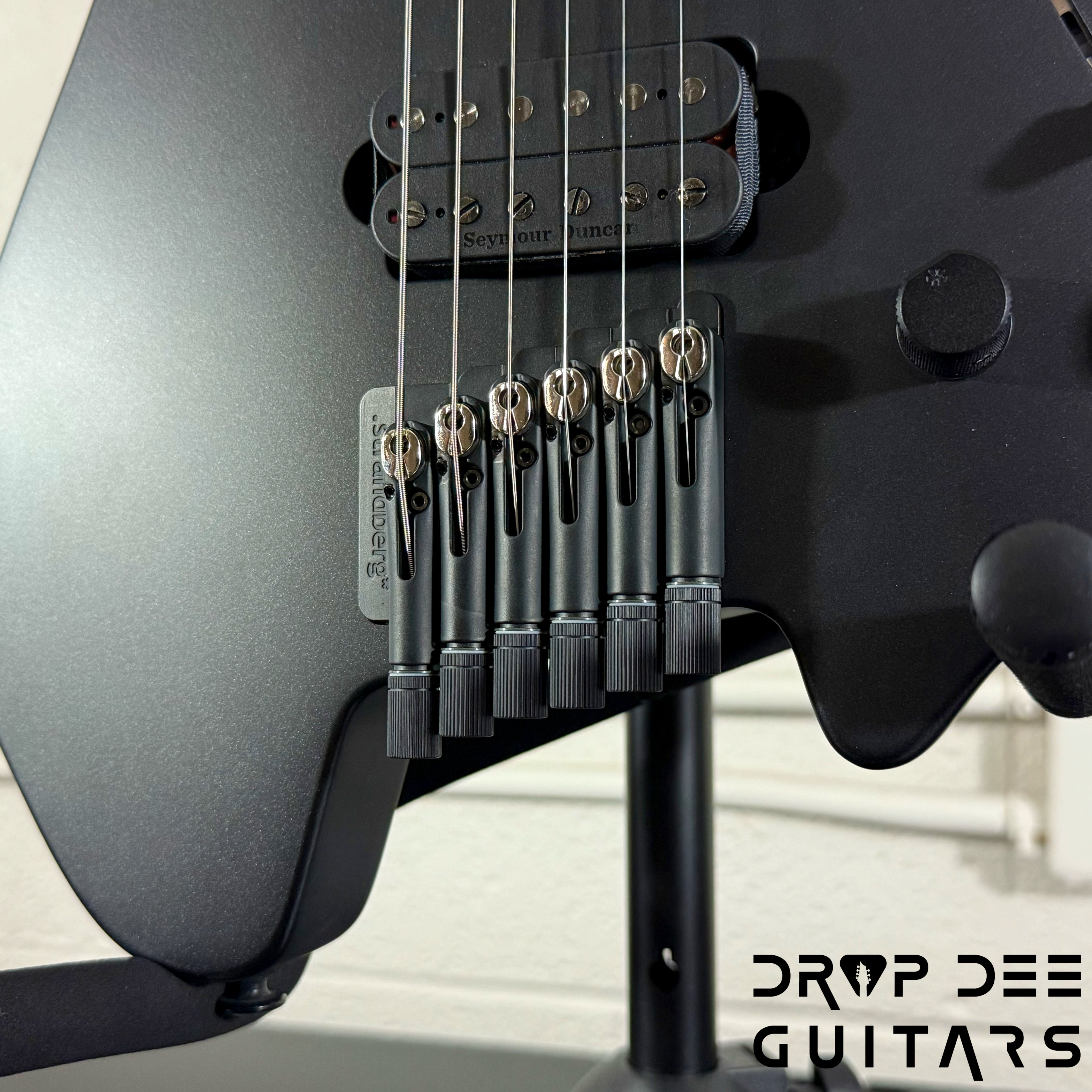 Strandberg Boden Standard N2.6 Multiscale Headless Electric Guitar w/ Bag - Black Satin Metallic