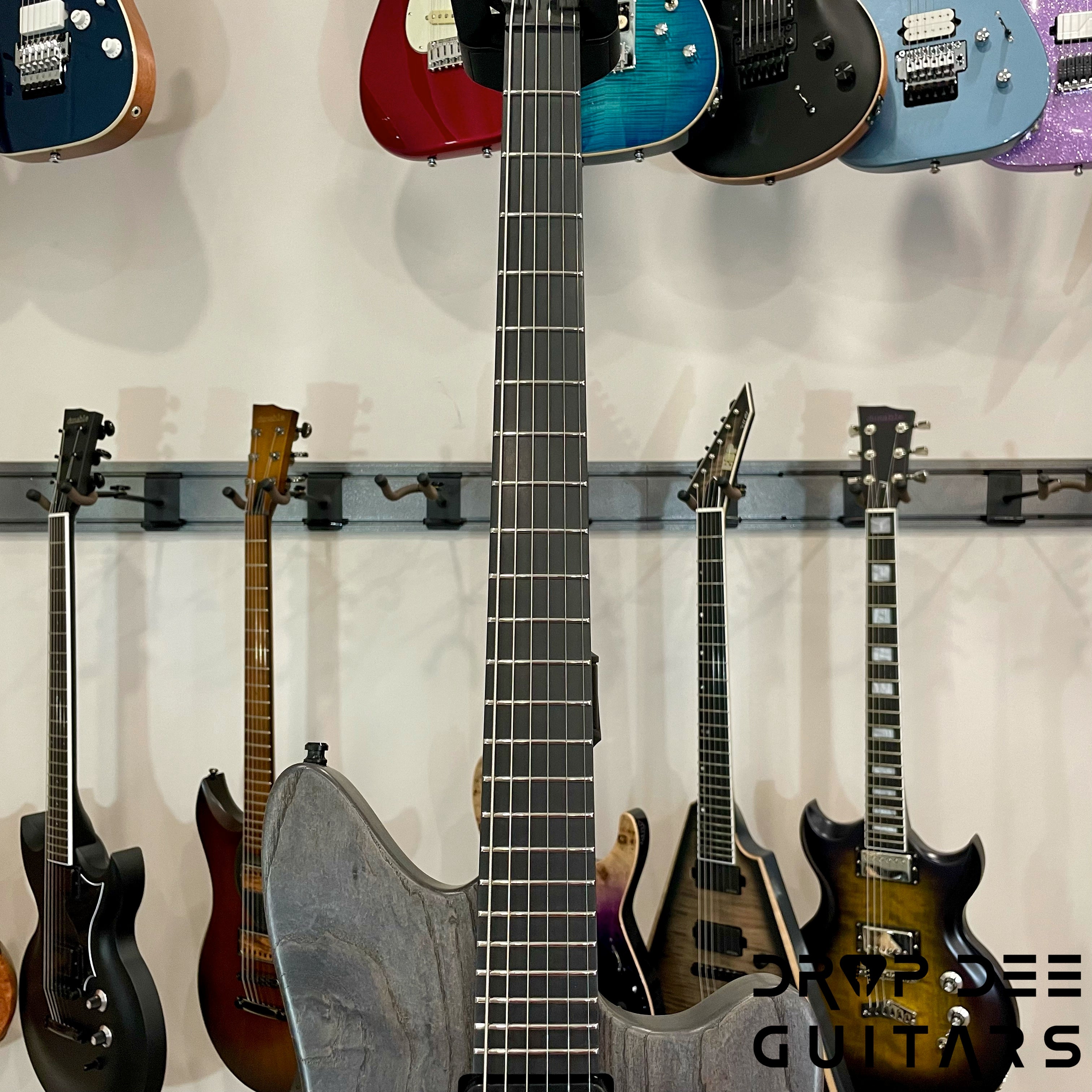 Aviator Maverick 6 Baritone Evertune Pilot Edition Electric Guitar w/ Case