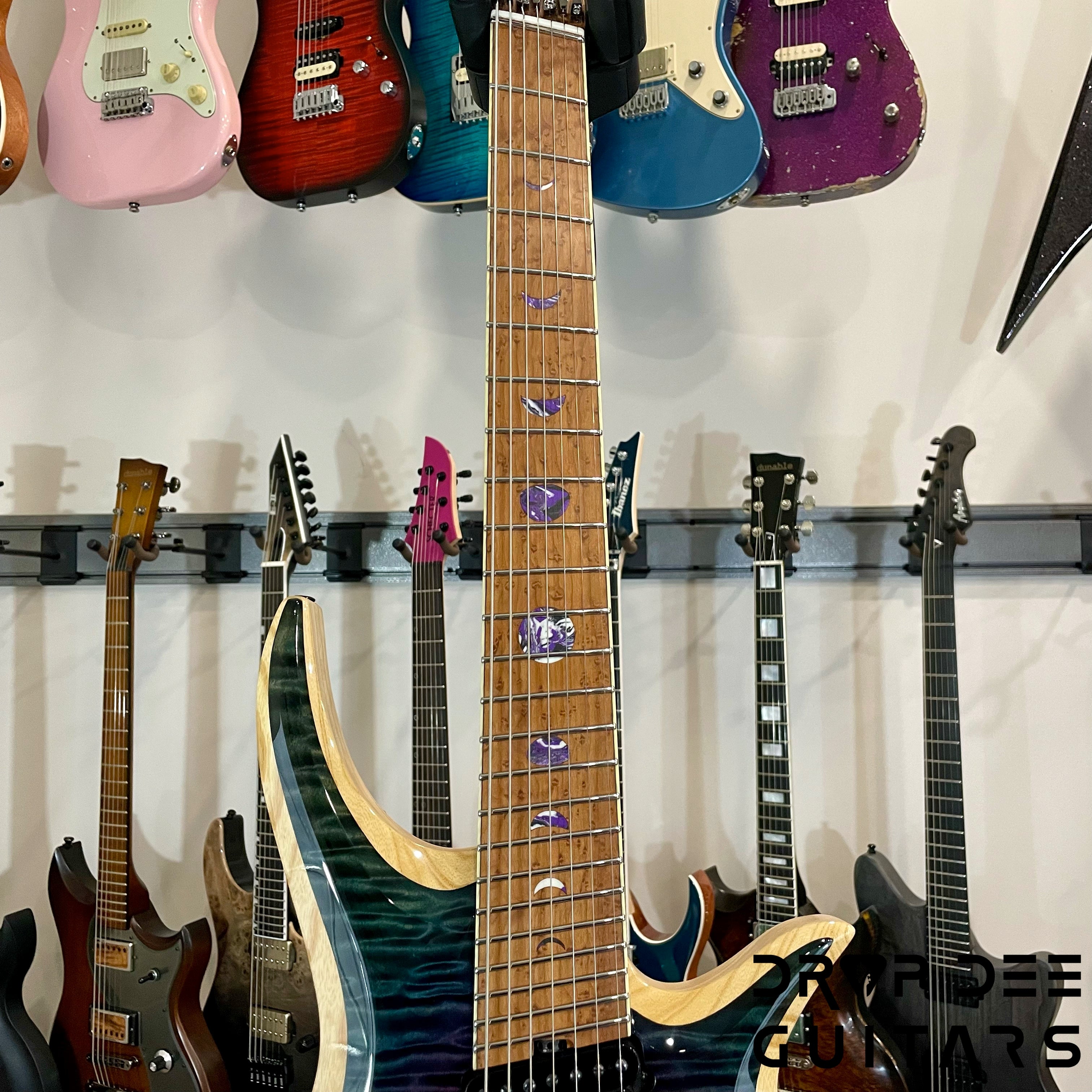 ViK Domineer H7ff "Blood Moon Surf" Multiscale Headless Electric Guitar w/ Case - Blood Moon Surf
