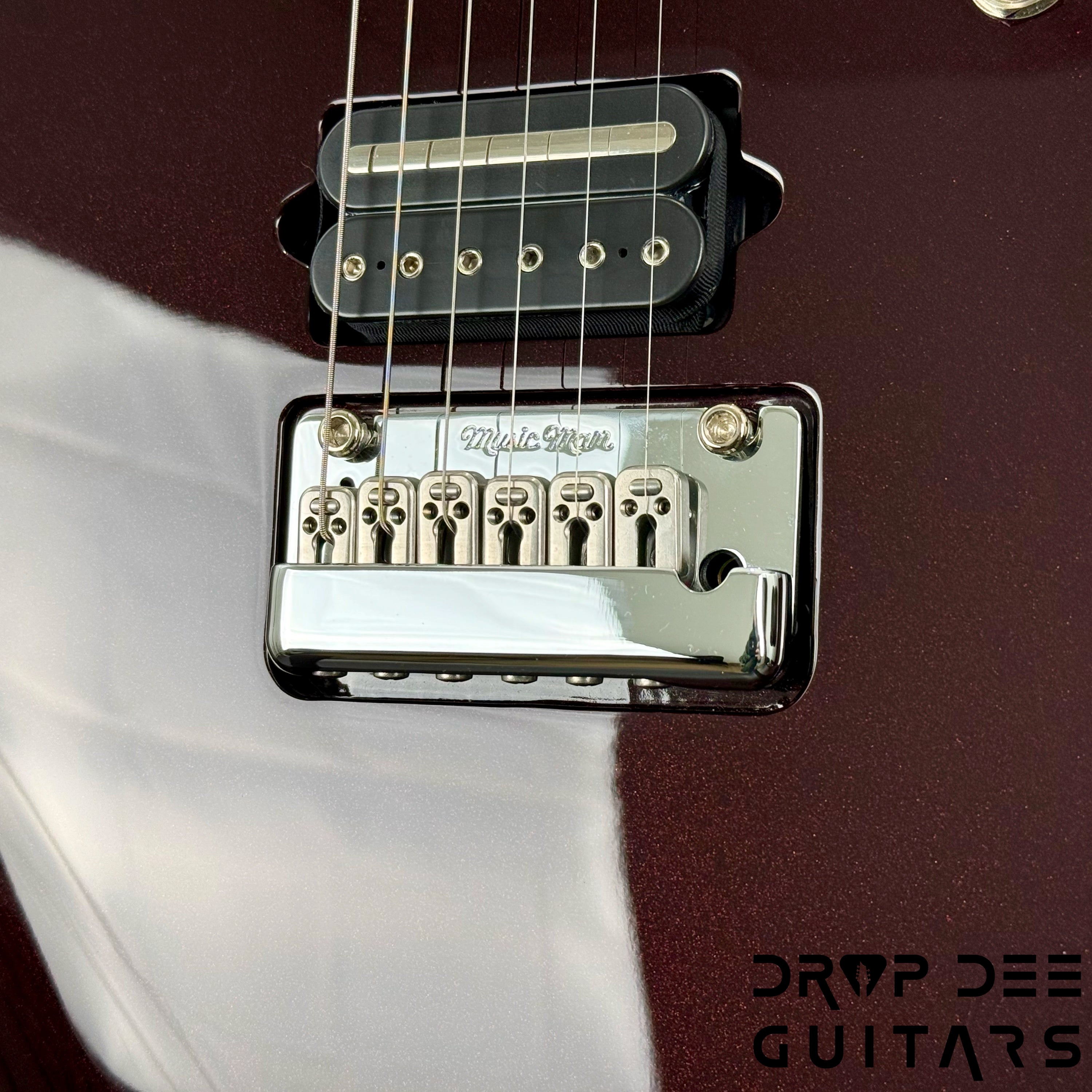 Ernie Ball Music Man JP12 6 Electric Guitar w/ Case - Cherry Sugar