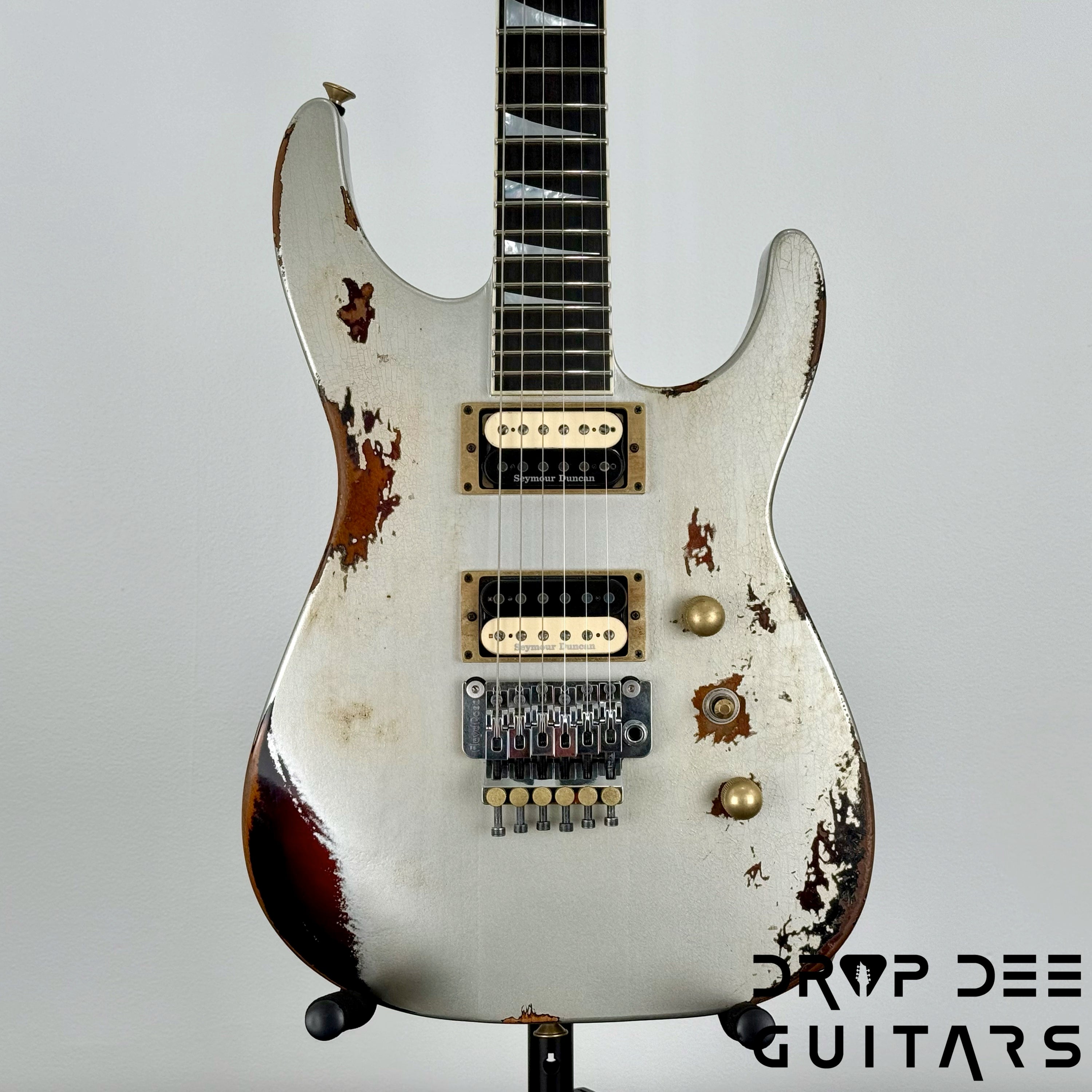 Jackson USA Custom Shop Special Edition Soloist Electric Guitar w/ Case - Inca Silver Over 3 Tone Sunburst