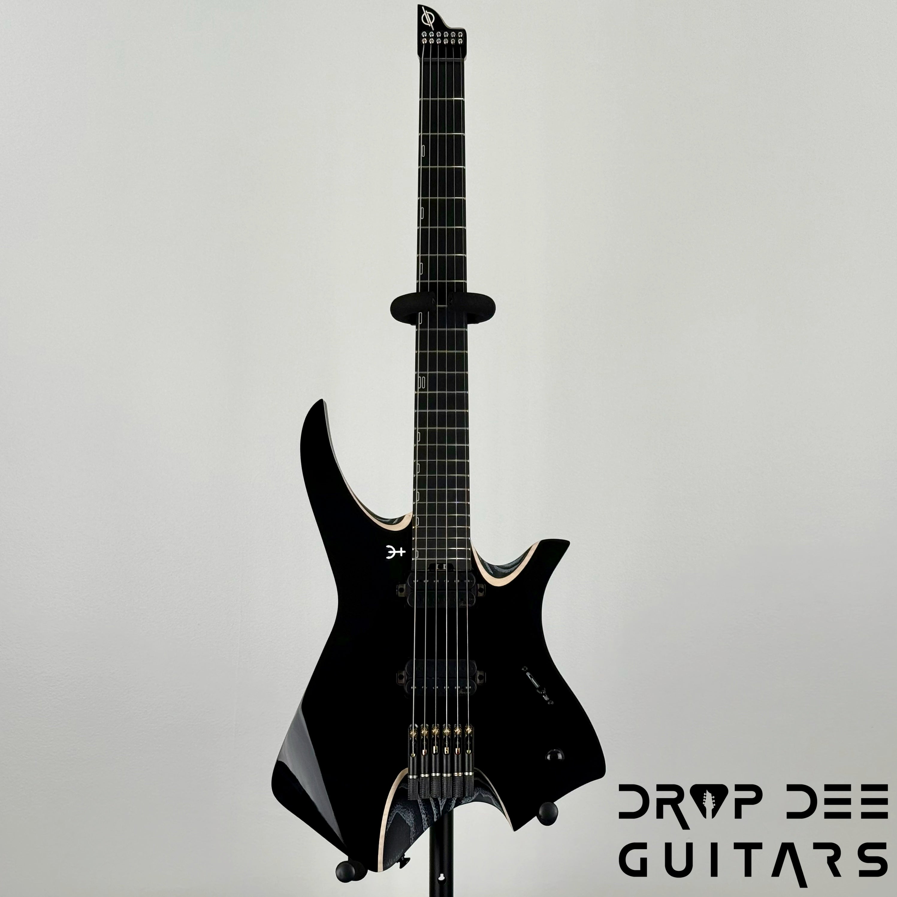 Infinia Neptune Headless Electric Guitar w/ Bag - Solid Lunar Black