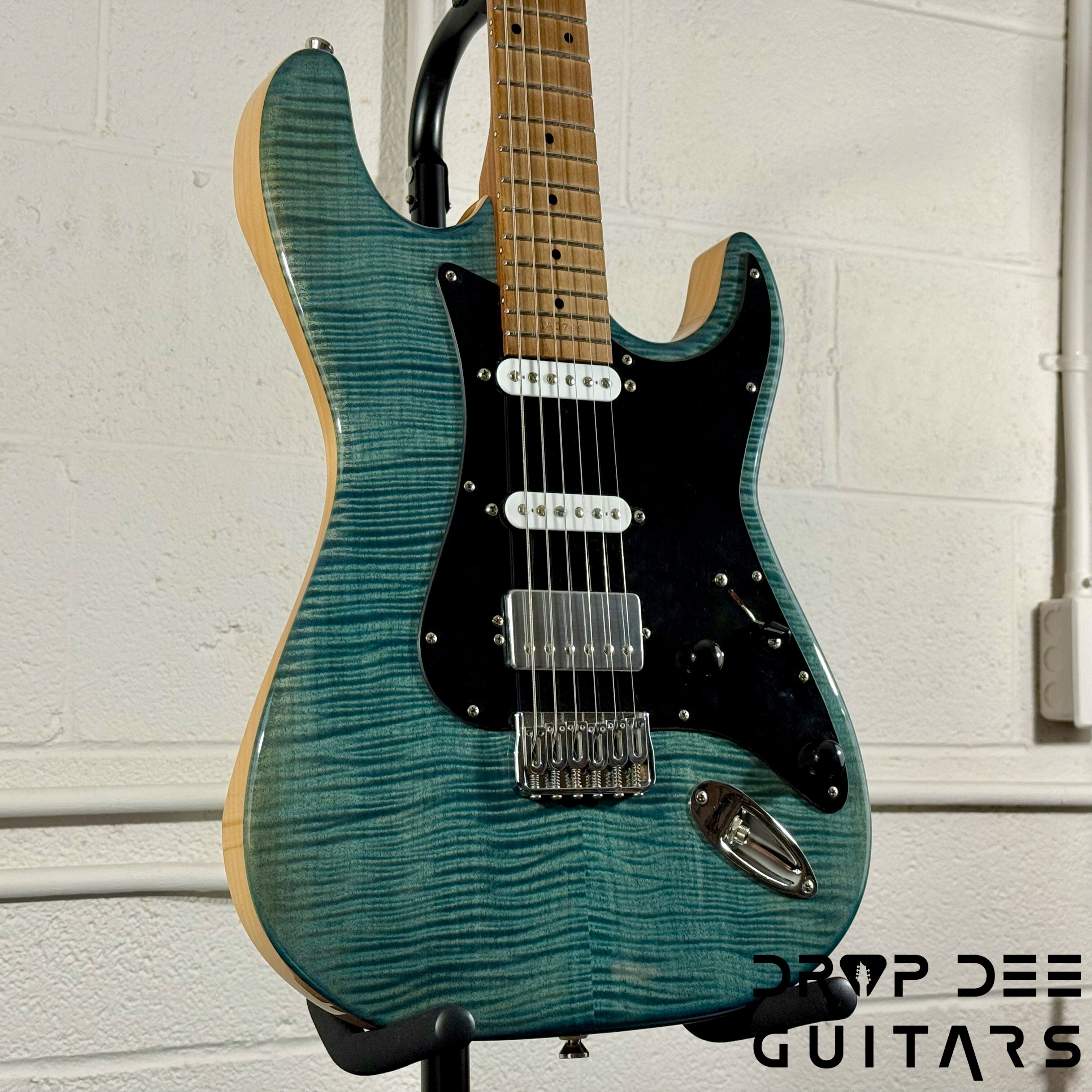 Kiesel Delos HSS Electric Guitar w/ Bag - Trans Blue
