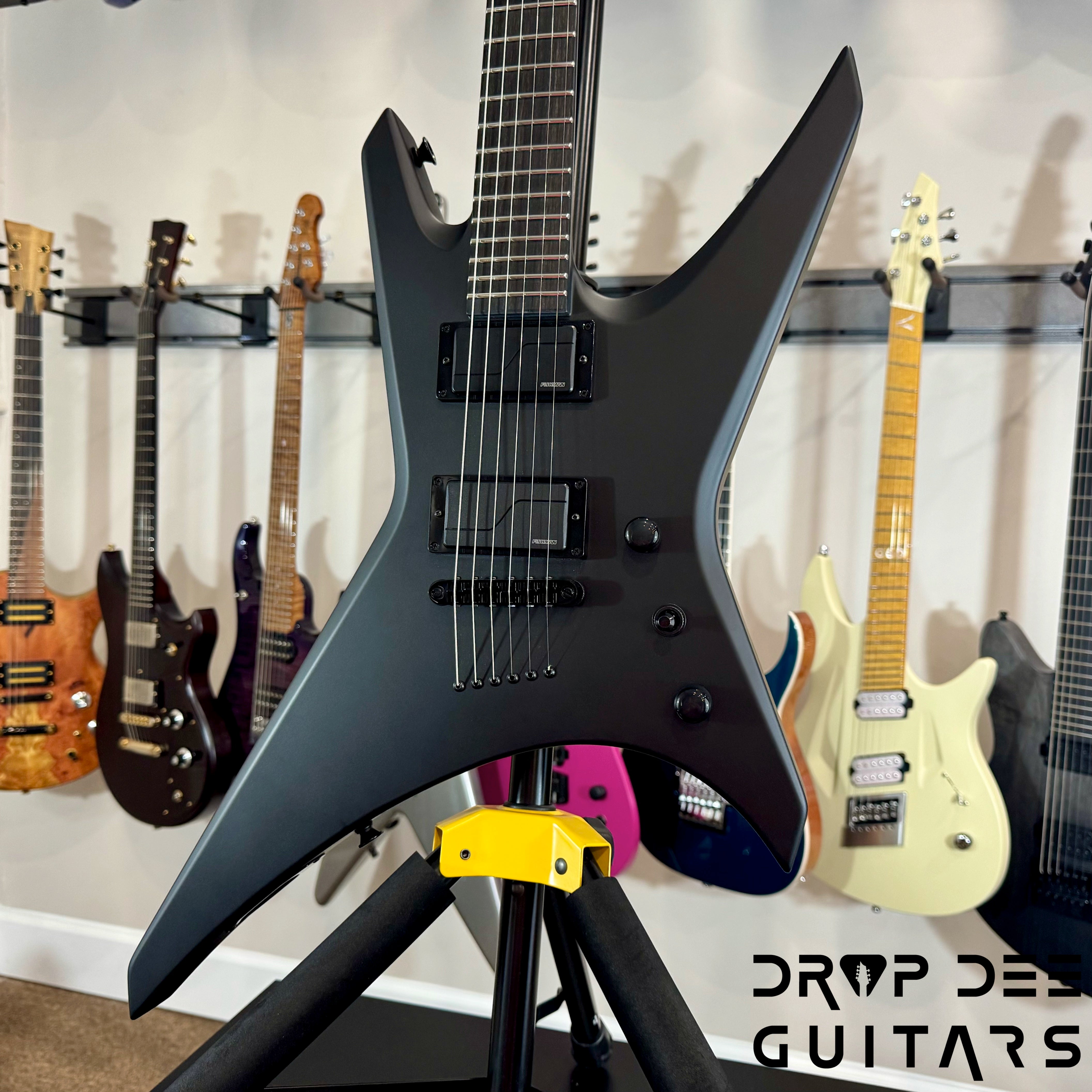 Jackson Custom Shop Warrior Electric Guitar w/ Case - Blackout