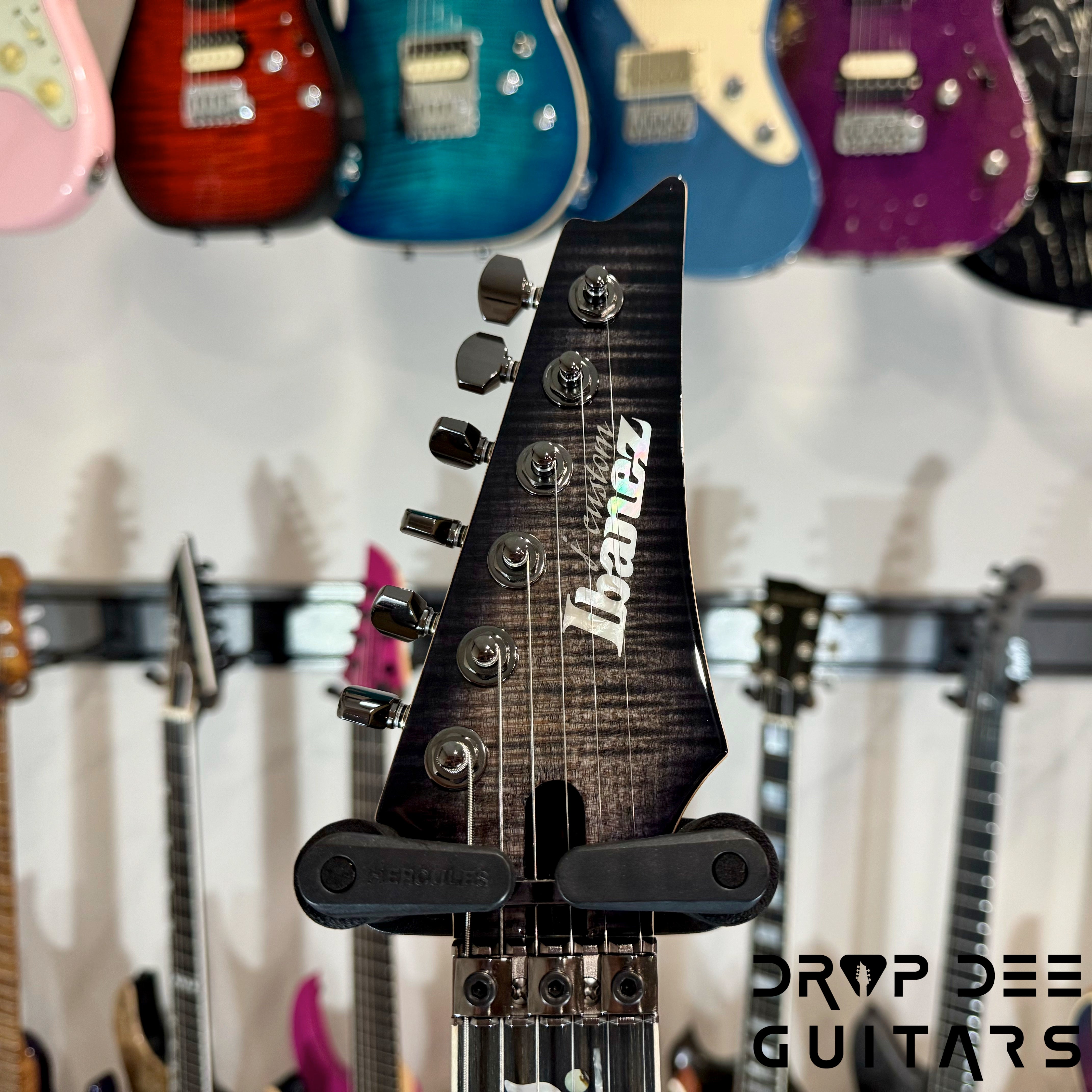 Ibanez J Custom RG8570 Electric Guitar w/ Case - Black Rutile