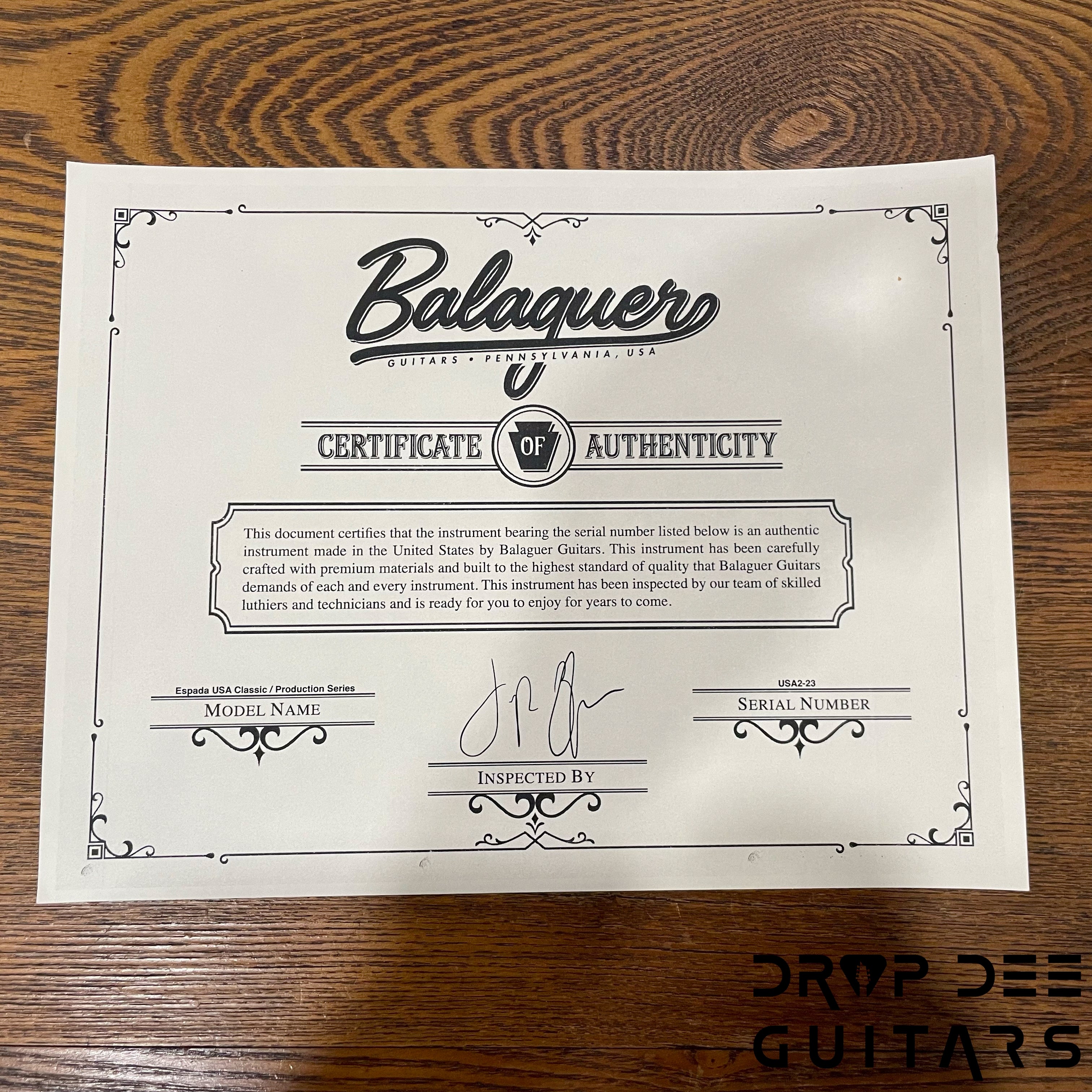 Balaguer USA Series Espada Electric Guitar w/ Case