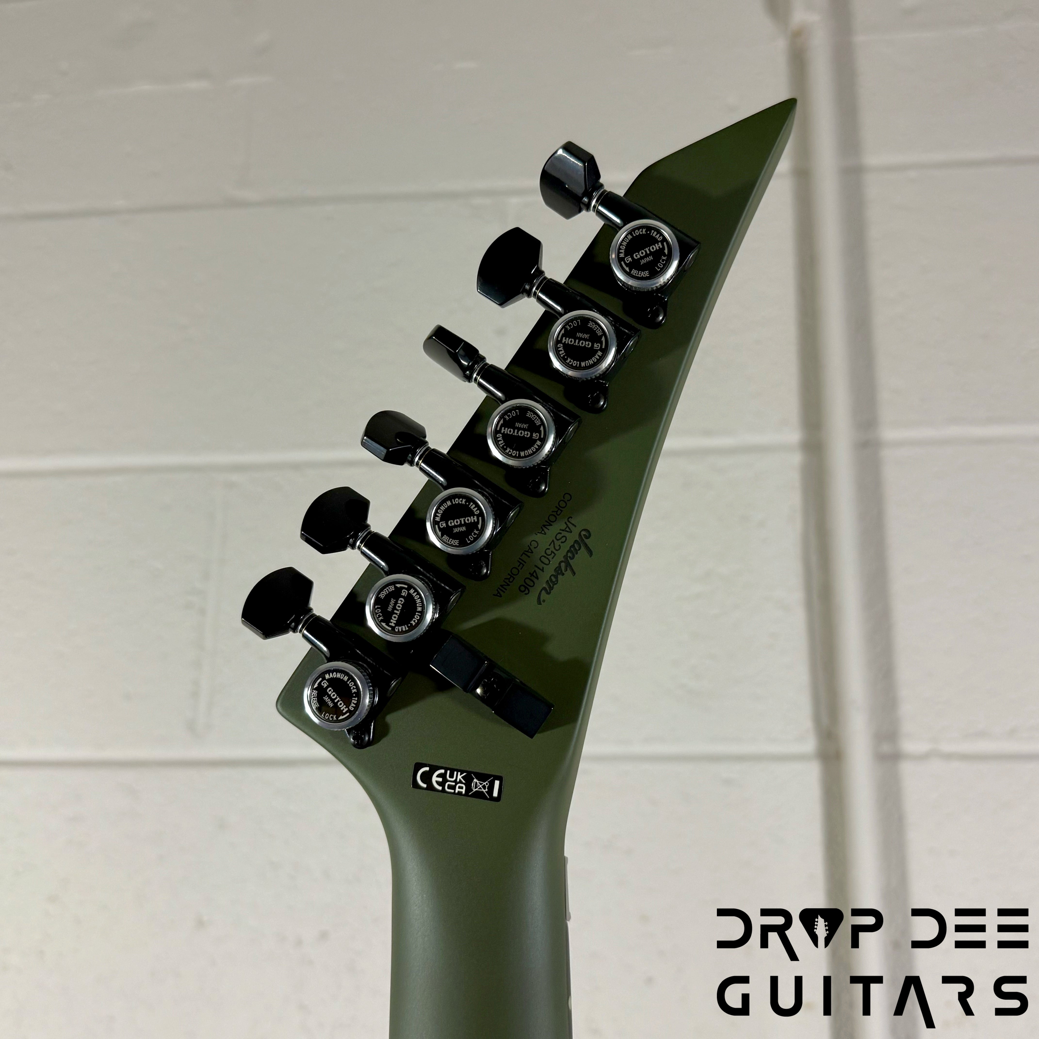 Jackson American Series Rhoads RR24 Electric Guitar w/ Case - Matte Army Drab