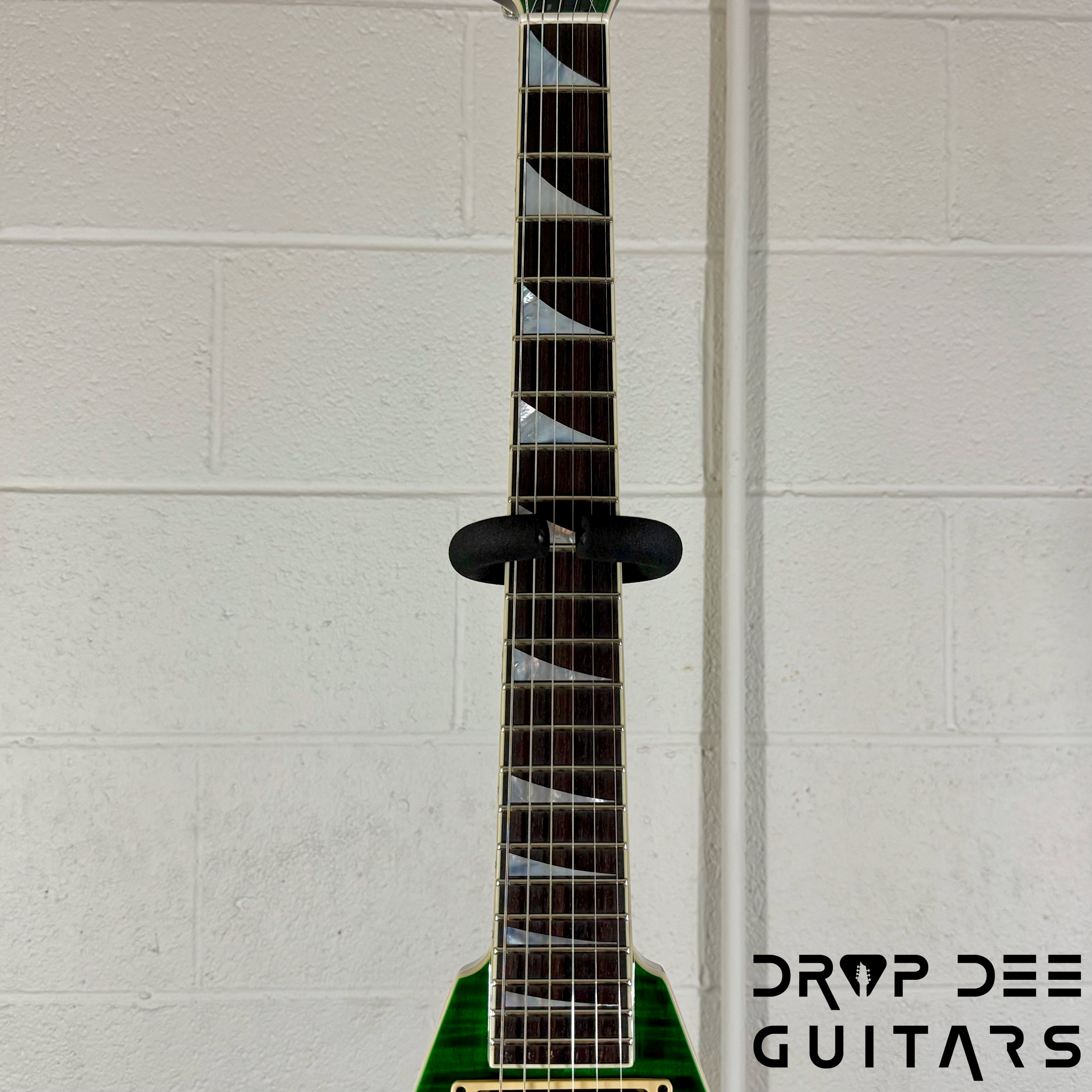 Jackson USA Custom Shop Special Edition Rhoads Electric Guitar w/ Case - Trans Green