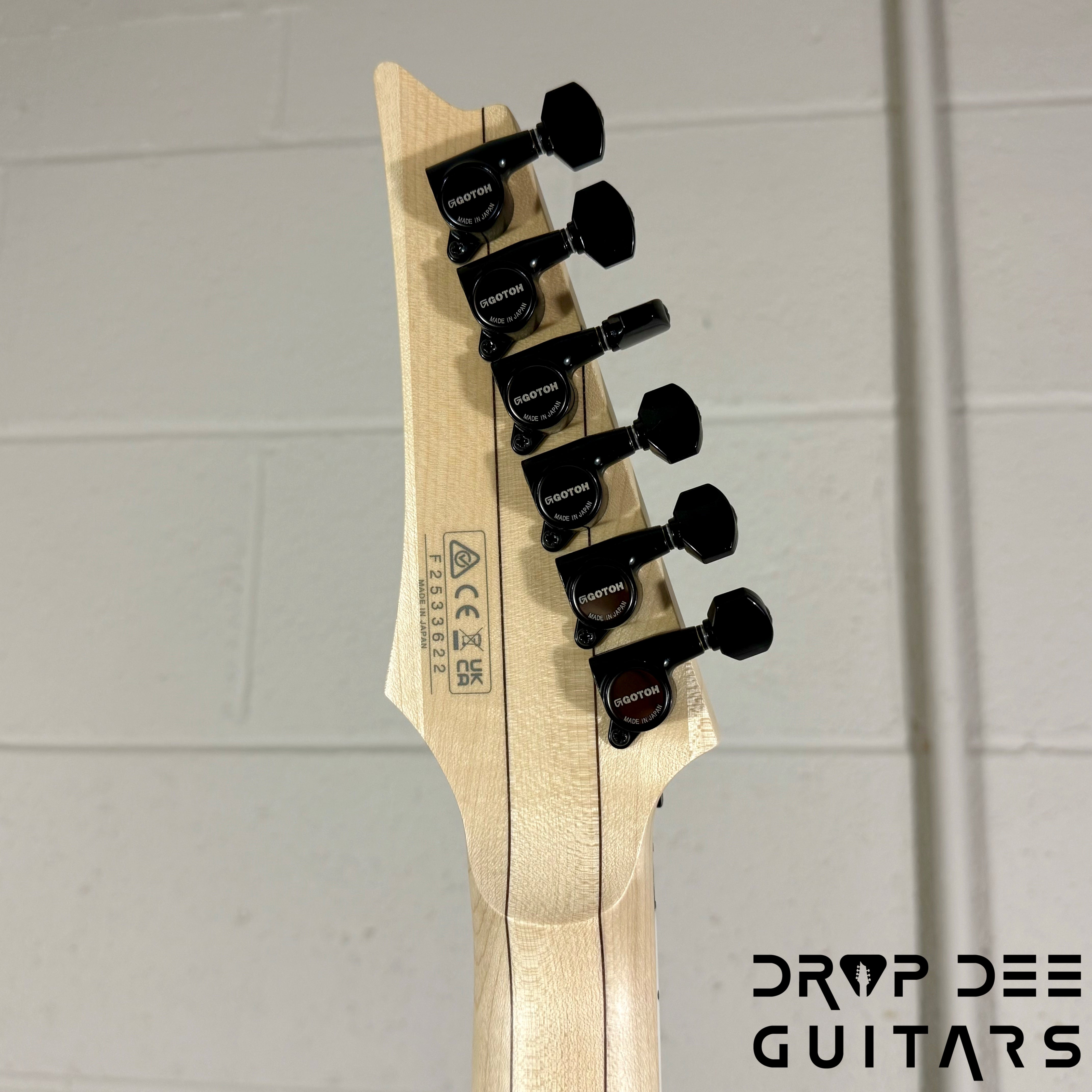 Ibanez Prestige RG653DX Electric Guitar w/ Case - White Flat