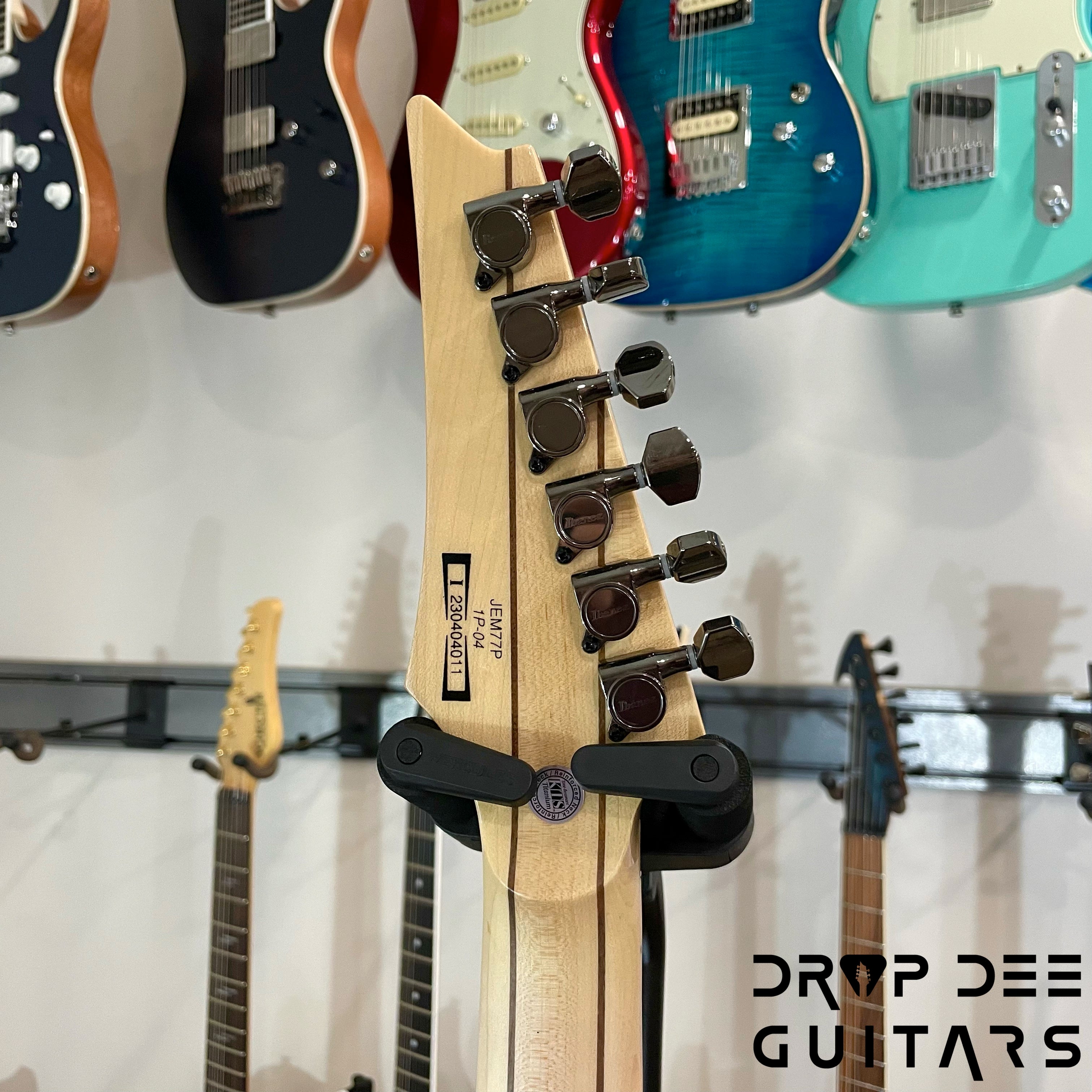 Ibanez Premium JEM77P Steve Vai Signature Electric Guitar w/ Bag - Blue Floral Pattern