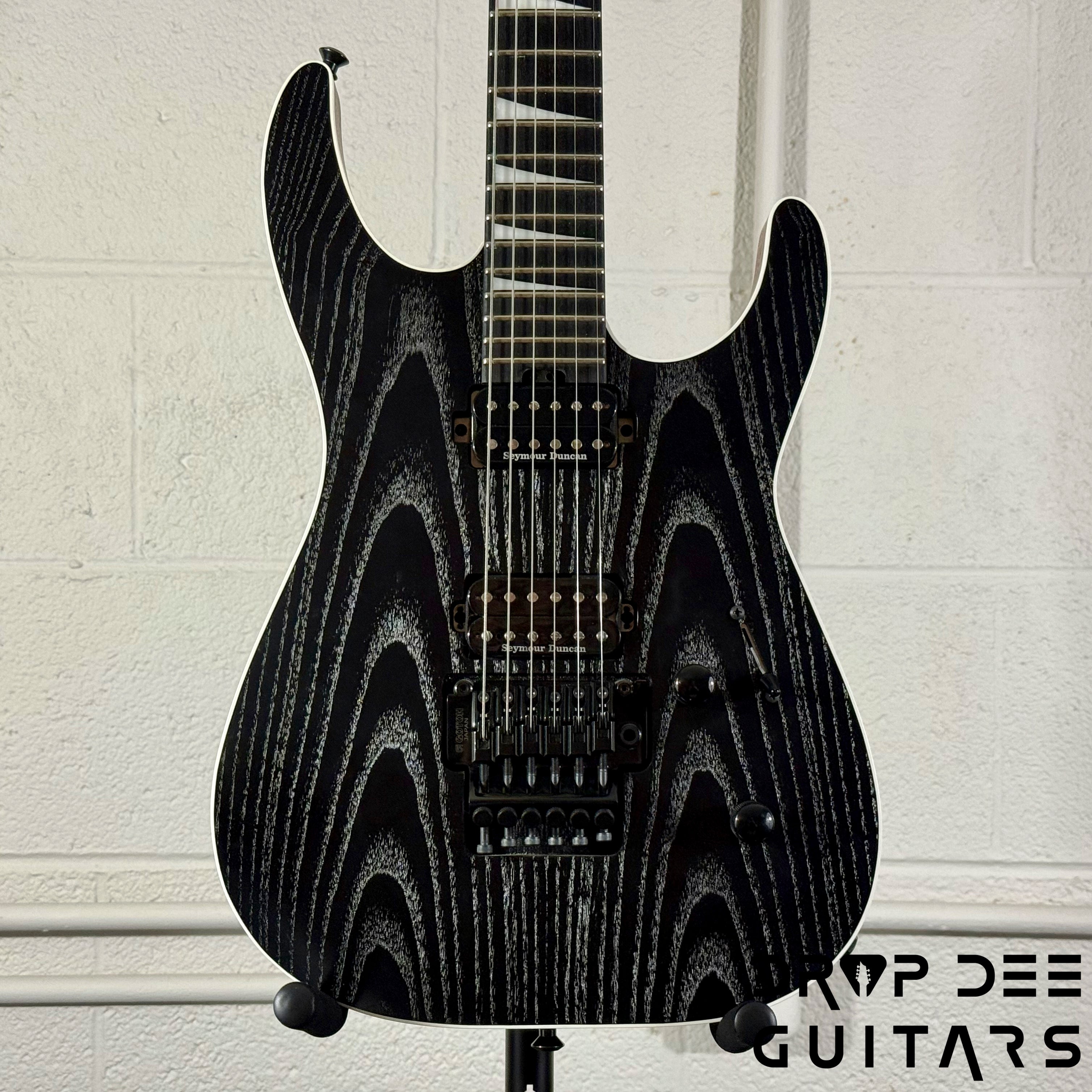 Jackson MJ Dinky Ash Electric Guitar w/ Case - Black Ash