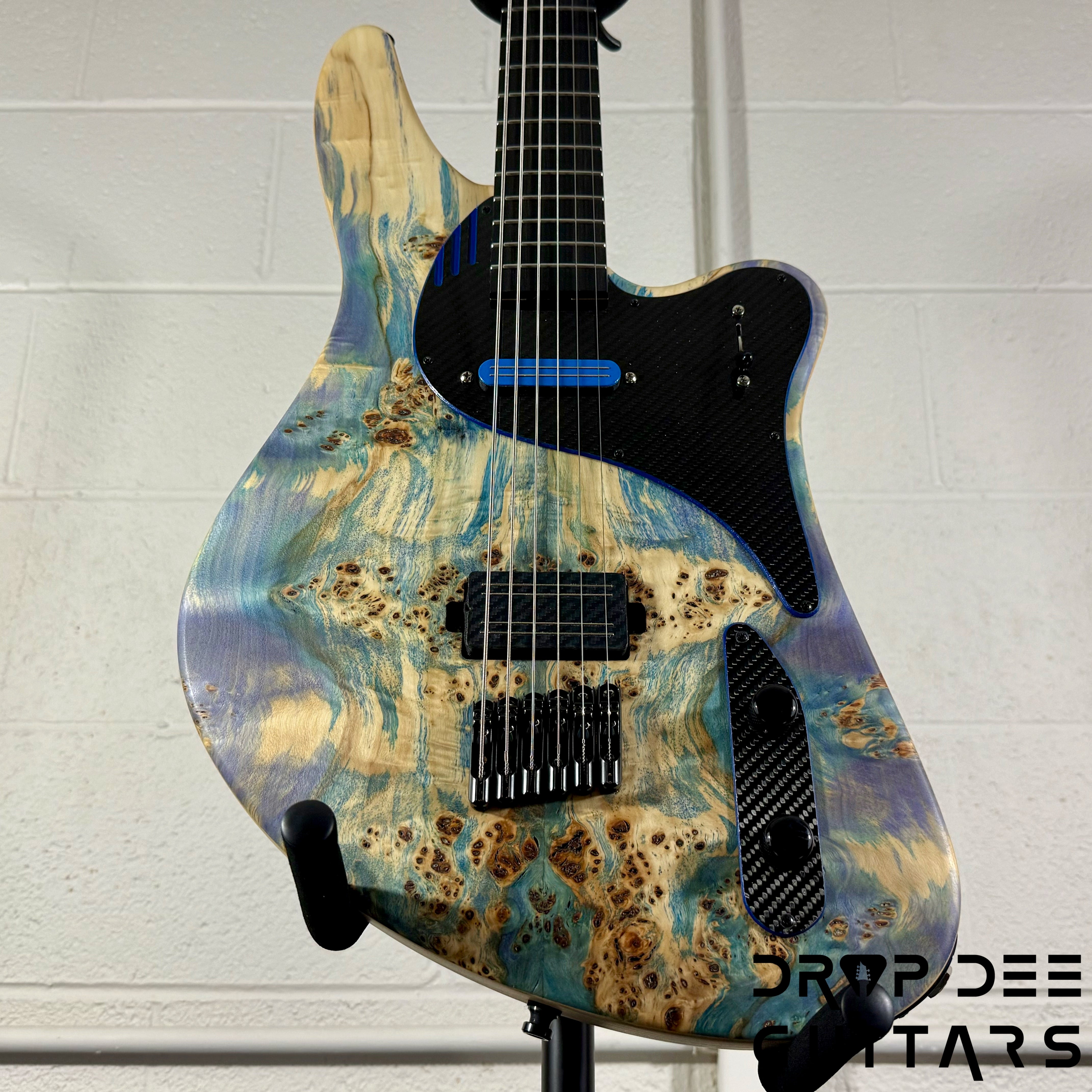 GV Guitars Vincent Baritone Electric Guitar w/ Case - Natural
