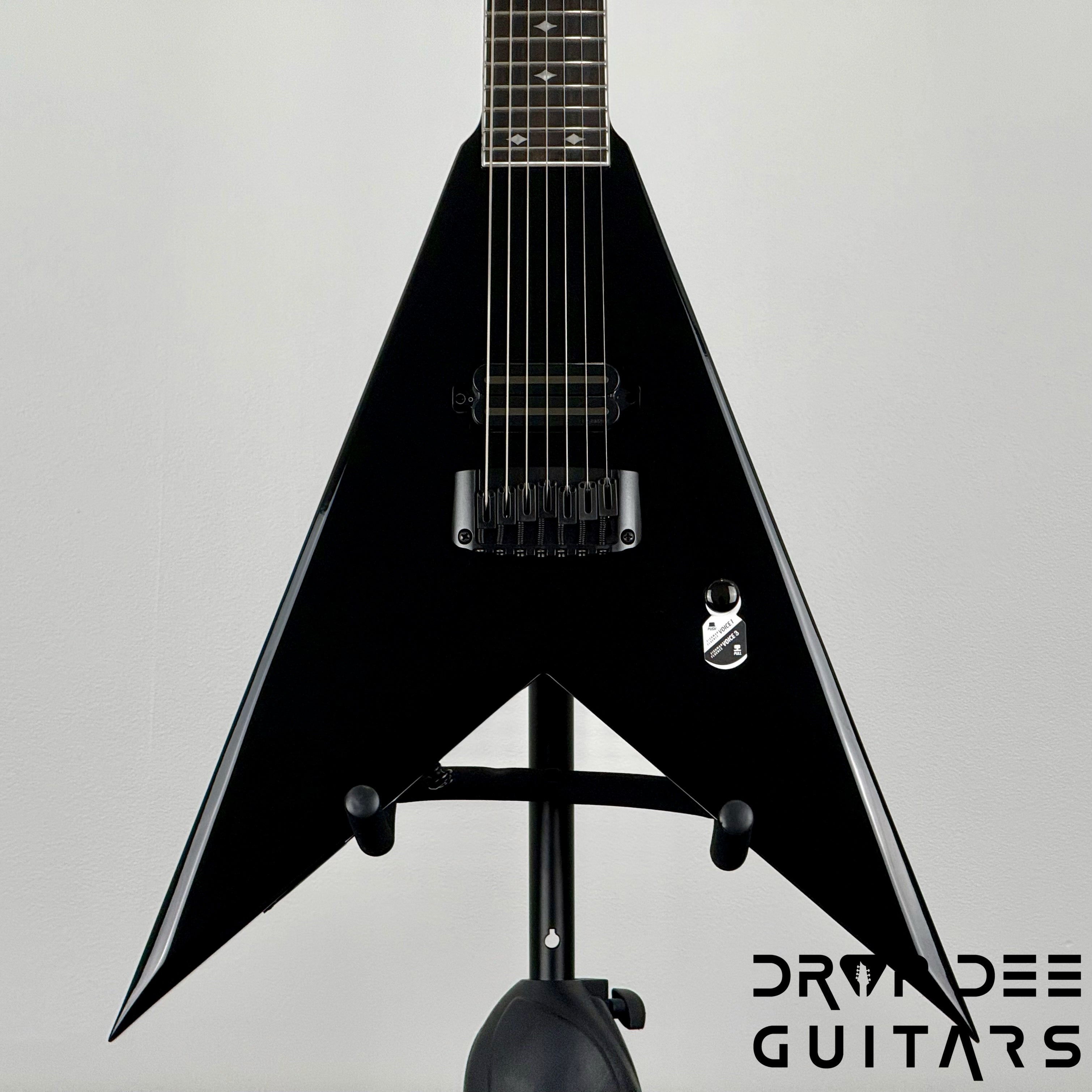 ESP LTD Jack Simmons JS-7 Baritone 7-String Electric Guitar w/ Case - Black