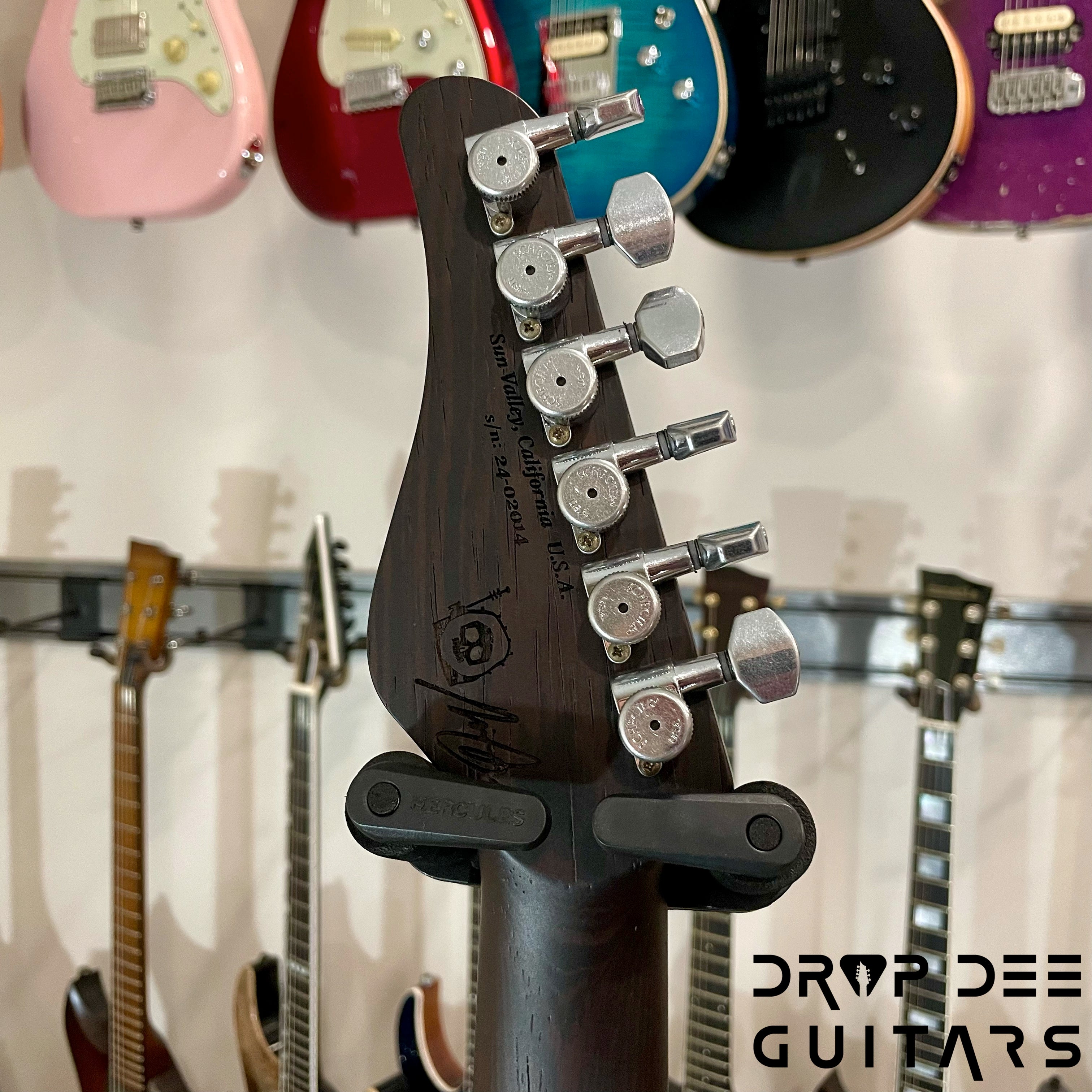 Schecter USA Custom Shop Nick Johnston Traditional Electric Guitar w/ Case - Lake Placid Blue over 3-Tone Sunburst (Heavy Relic)