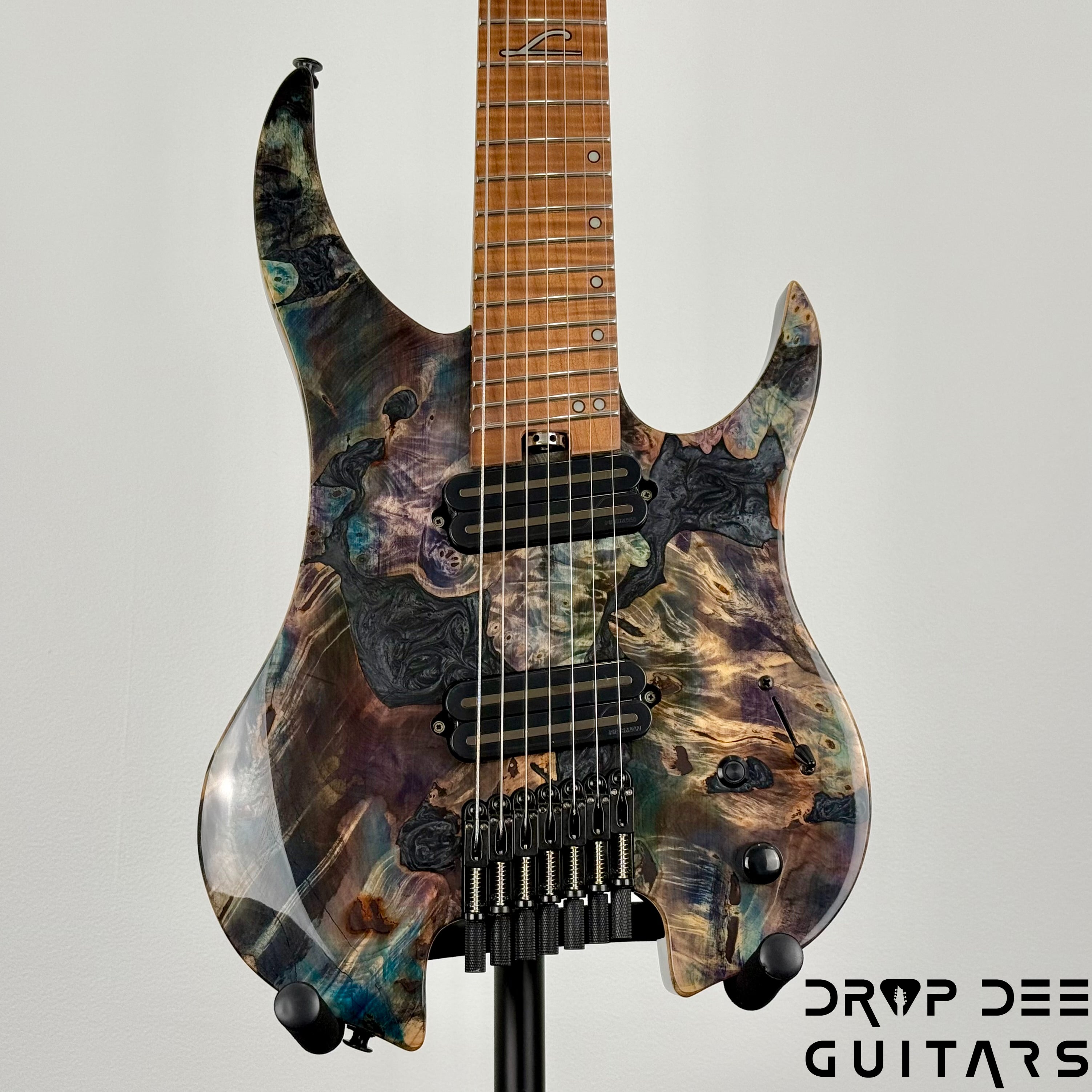 Legator Ghost X7F Multiscale Headless 7-String Electric Guitar w/ Bag - Coral