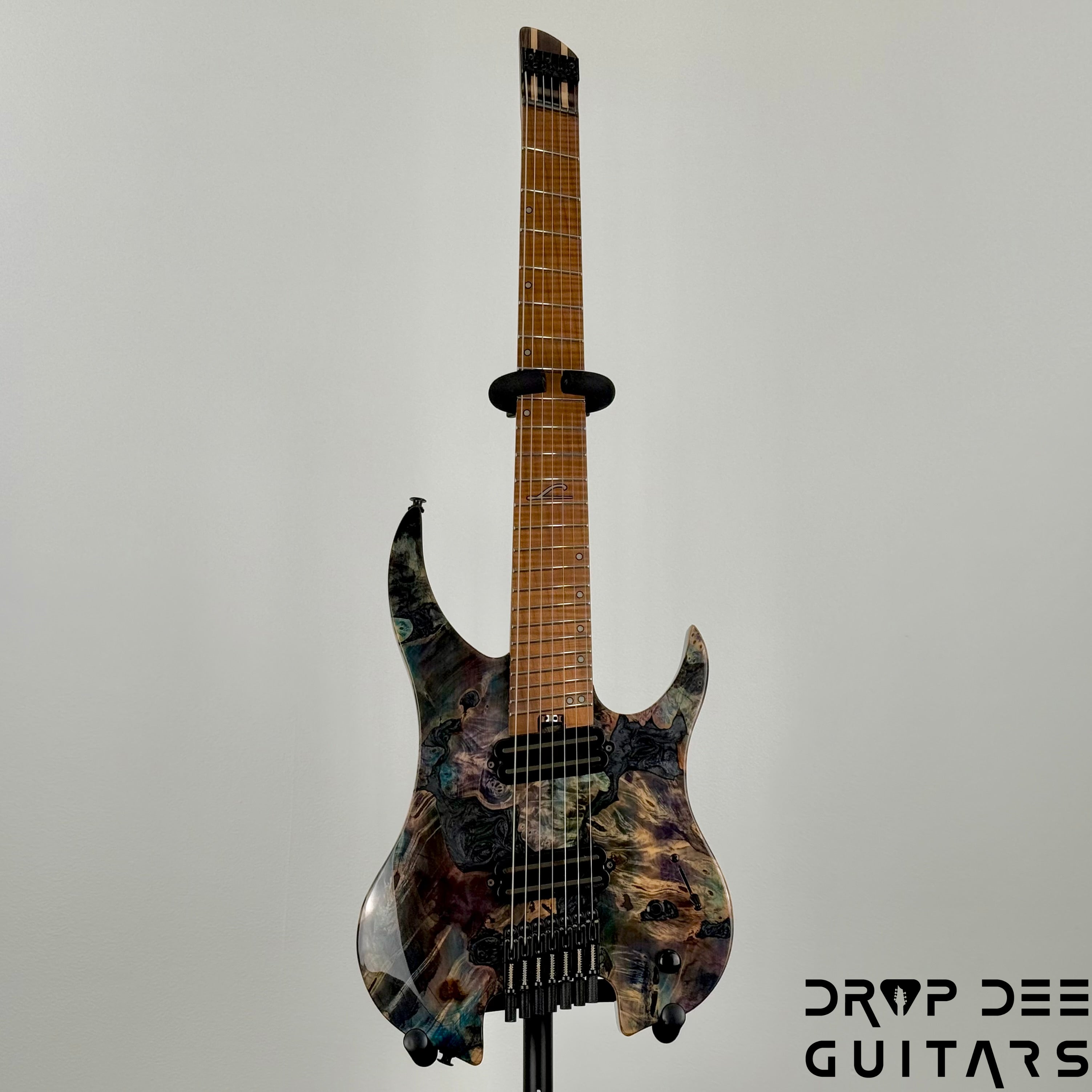Legator Ghost X7F Multiscale Headless 7-String Electric Guitar w/ Bag - Coral