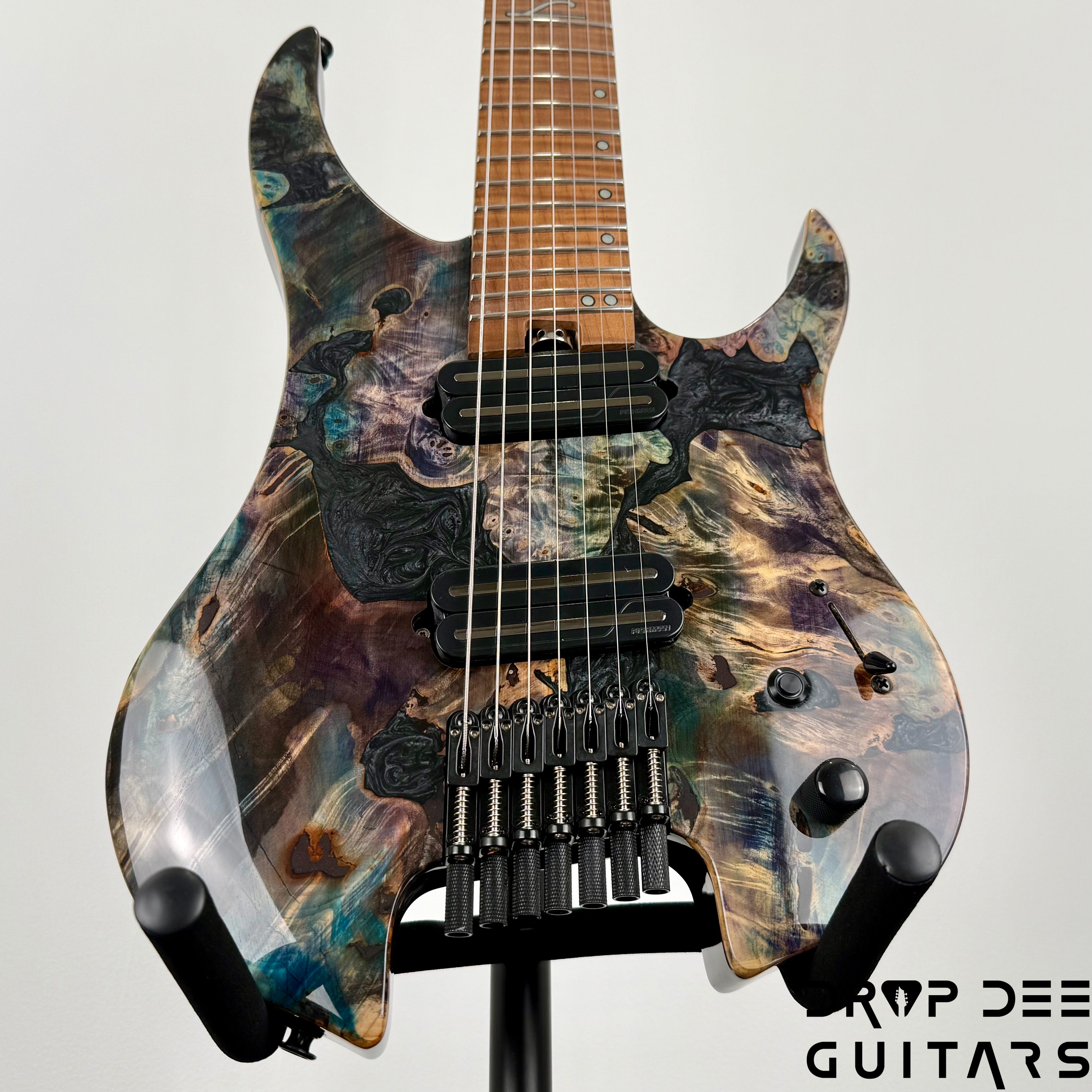 Legator Ghost X7F Multiscale Headless 7-String Electric Guitar w/ Bag - Coral