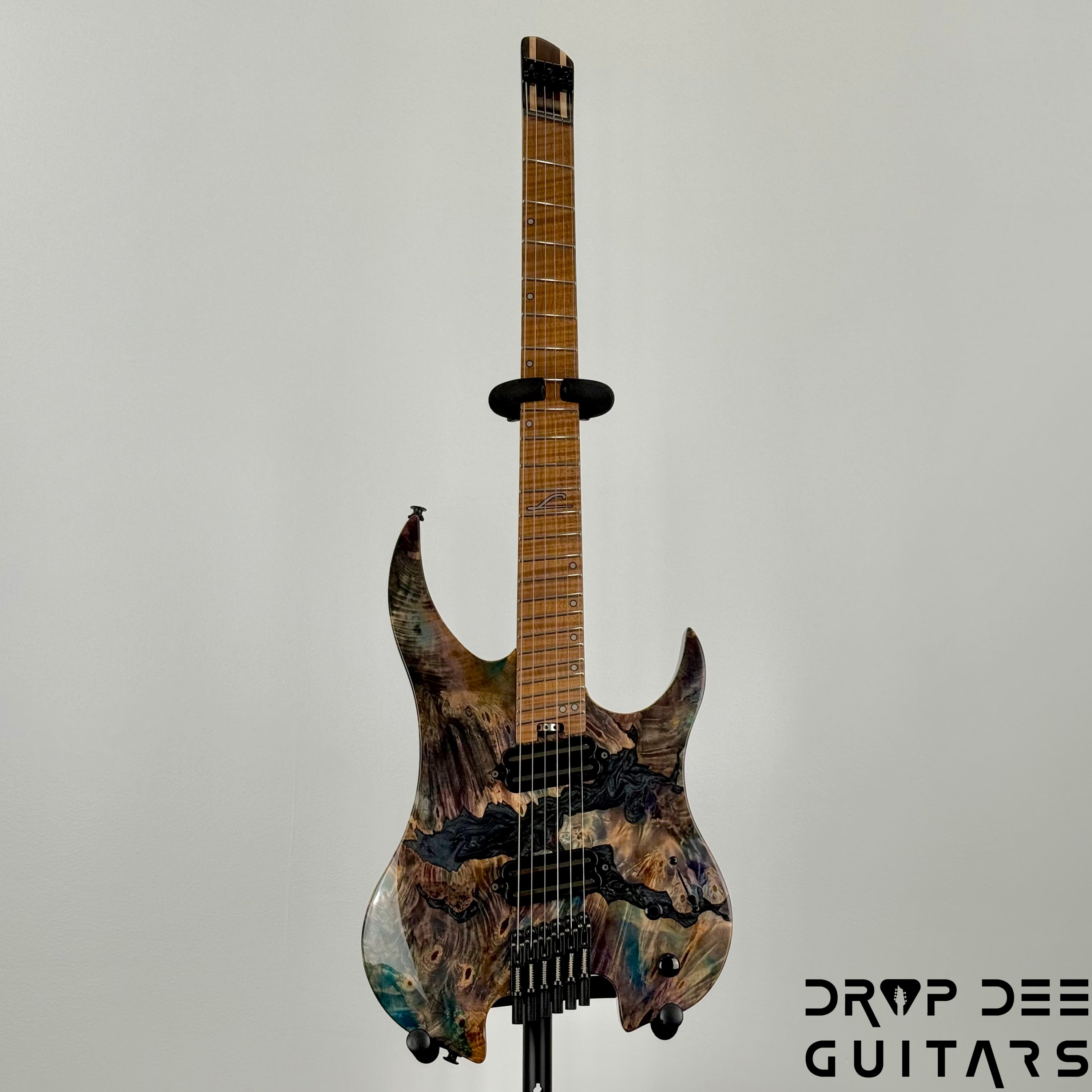 Legator Ghost X6F Multiscale Headless Electric Guitar w/ Bag - Coral