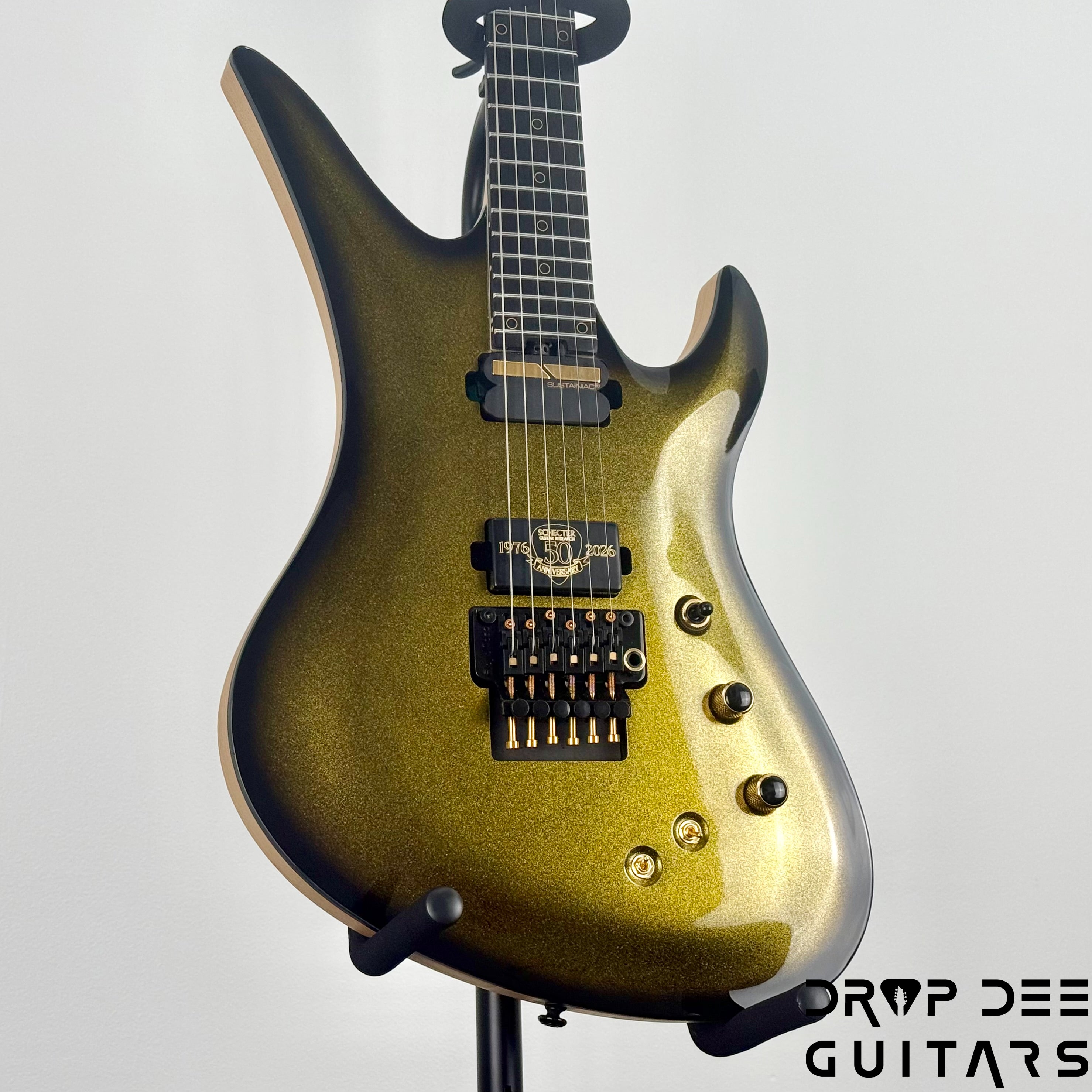 Schecter Diamond Series 50th Anniversary Avenger FR-S Electric Guitar - 50th Gold Burst