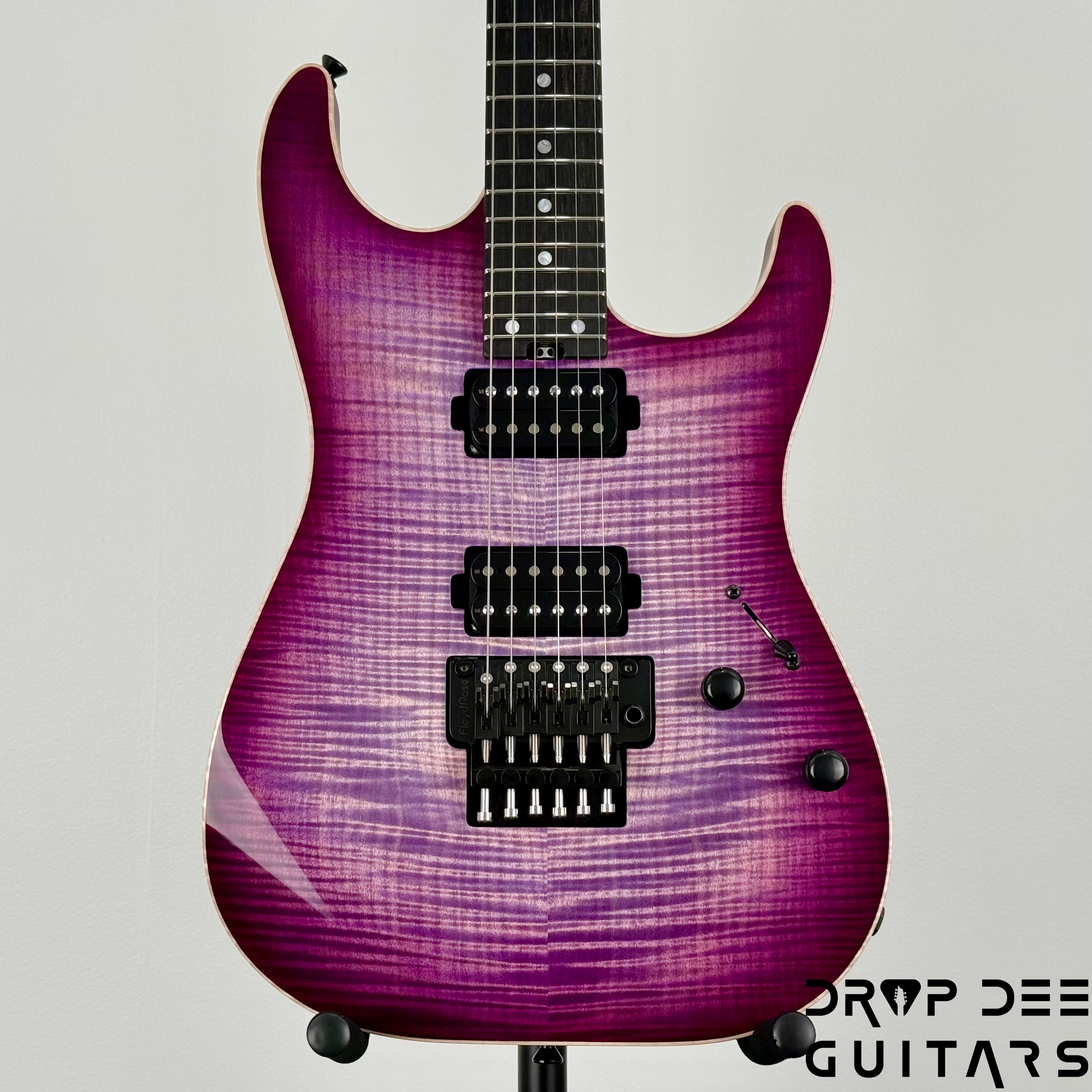 Schecter Custom Shop Sunset Custom-II 24 FR Electric Guitar w/ Case - Purple Burst