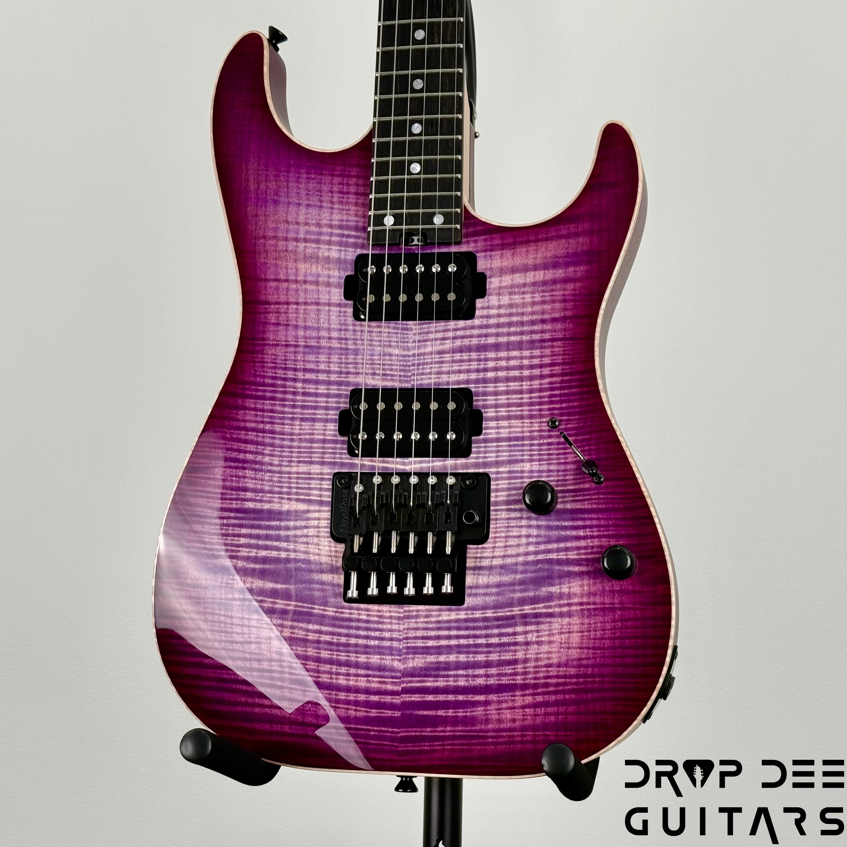 Schecter Custom Shop Sunset Custom-II 24 FR Electric Guitar w/ Case - Purple Burst