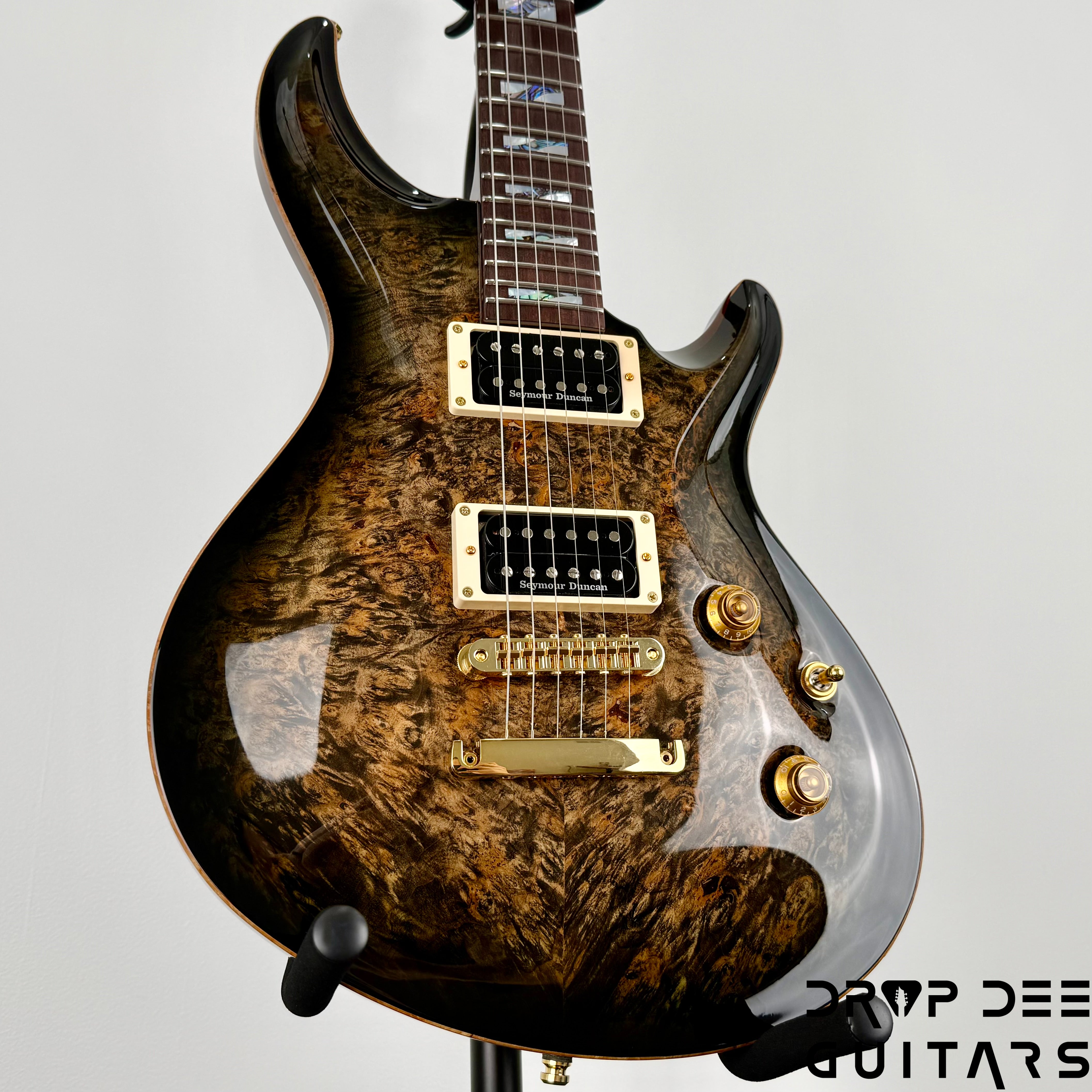 ESP Original Series Mystique CTM Electric Guitar w/ Case - Reptile Black Burst