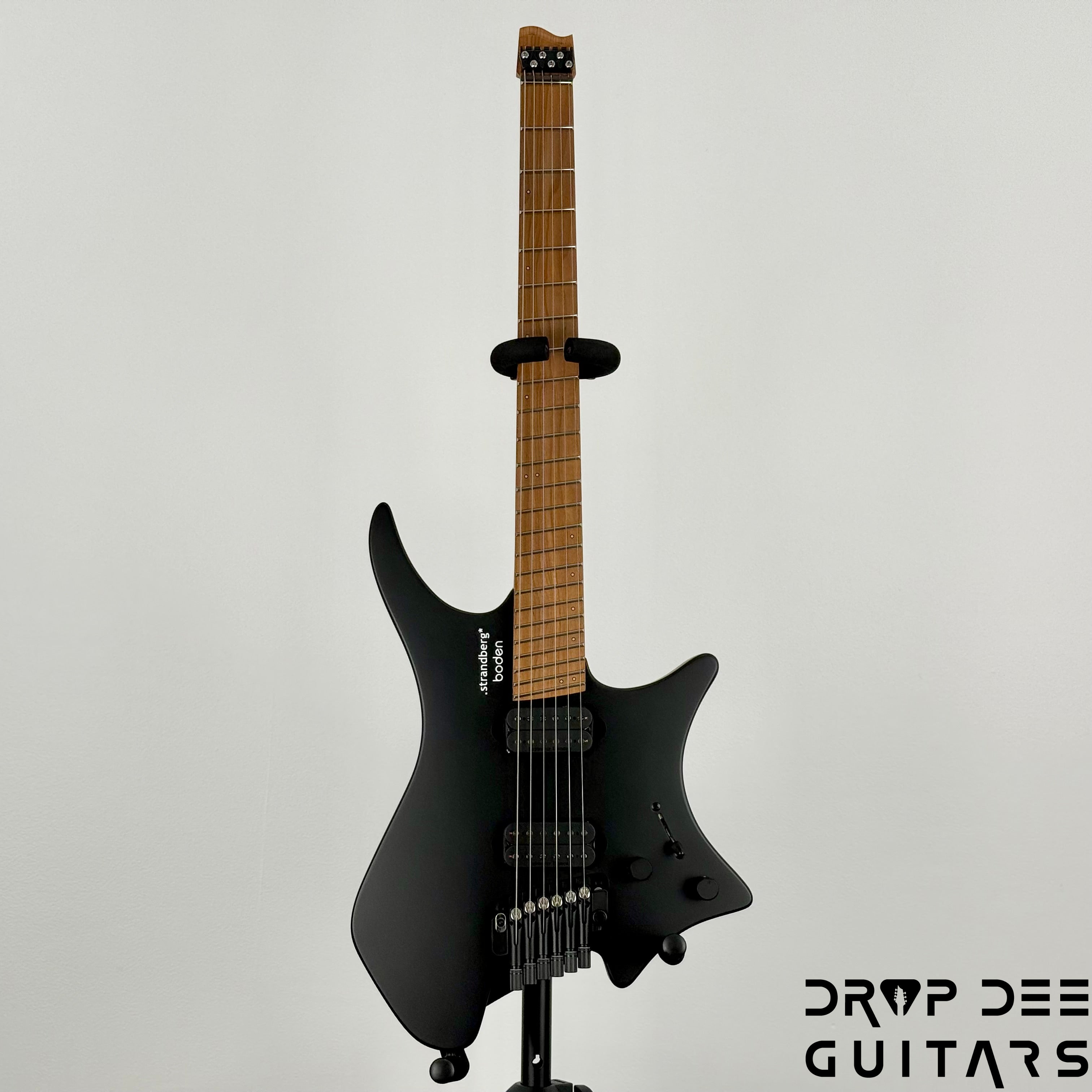 Strandberg Boden Standard N2.6T Tremolo Multiscale Headless Electric Guitar w/ Bag - Black Satin Metallic