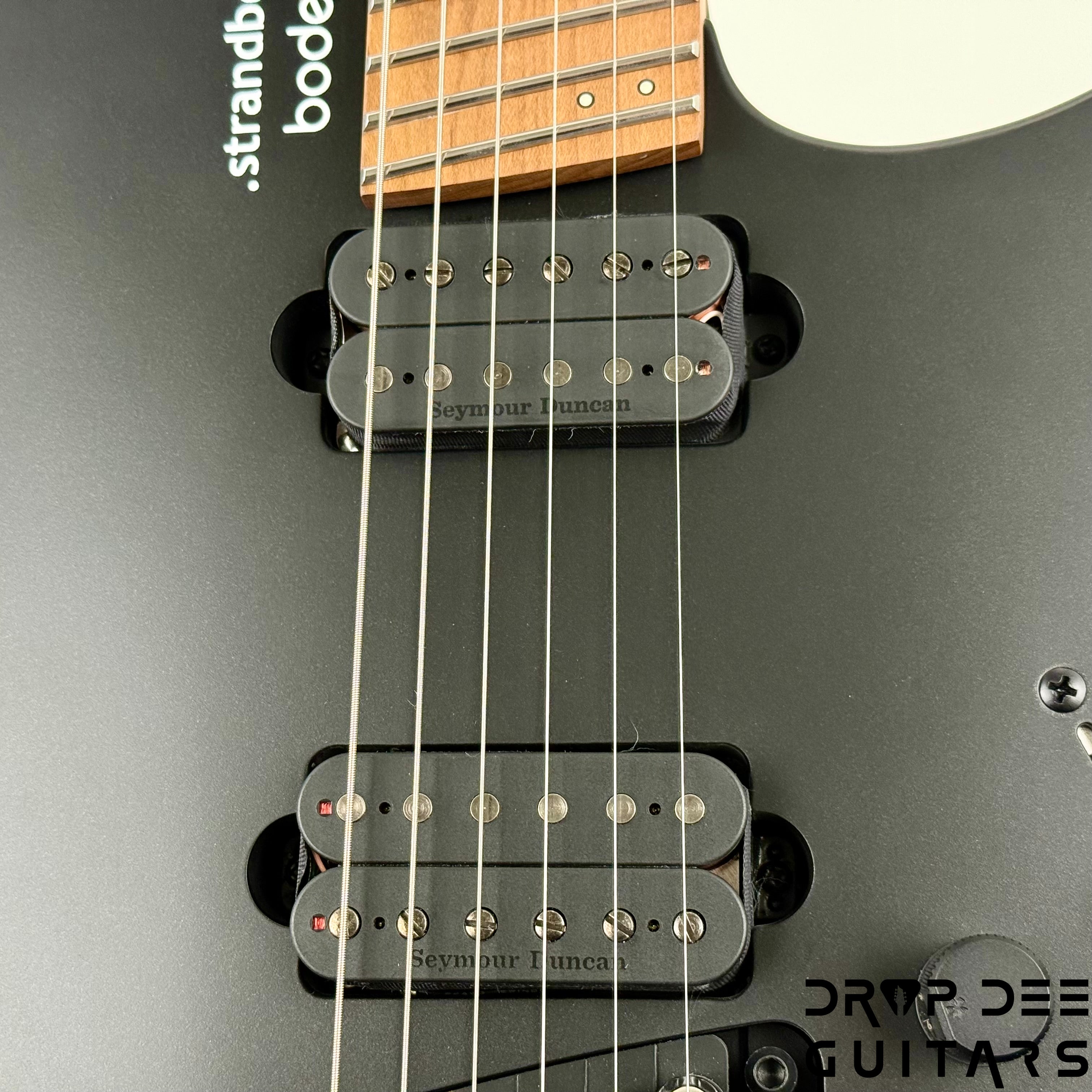 Strandberg Boden Standard N2.6T Tremolo Multiscale Headless Electric Guitar w/ Bag - Black Satin Metallic