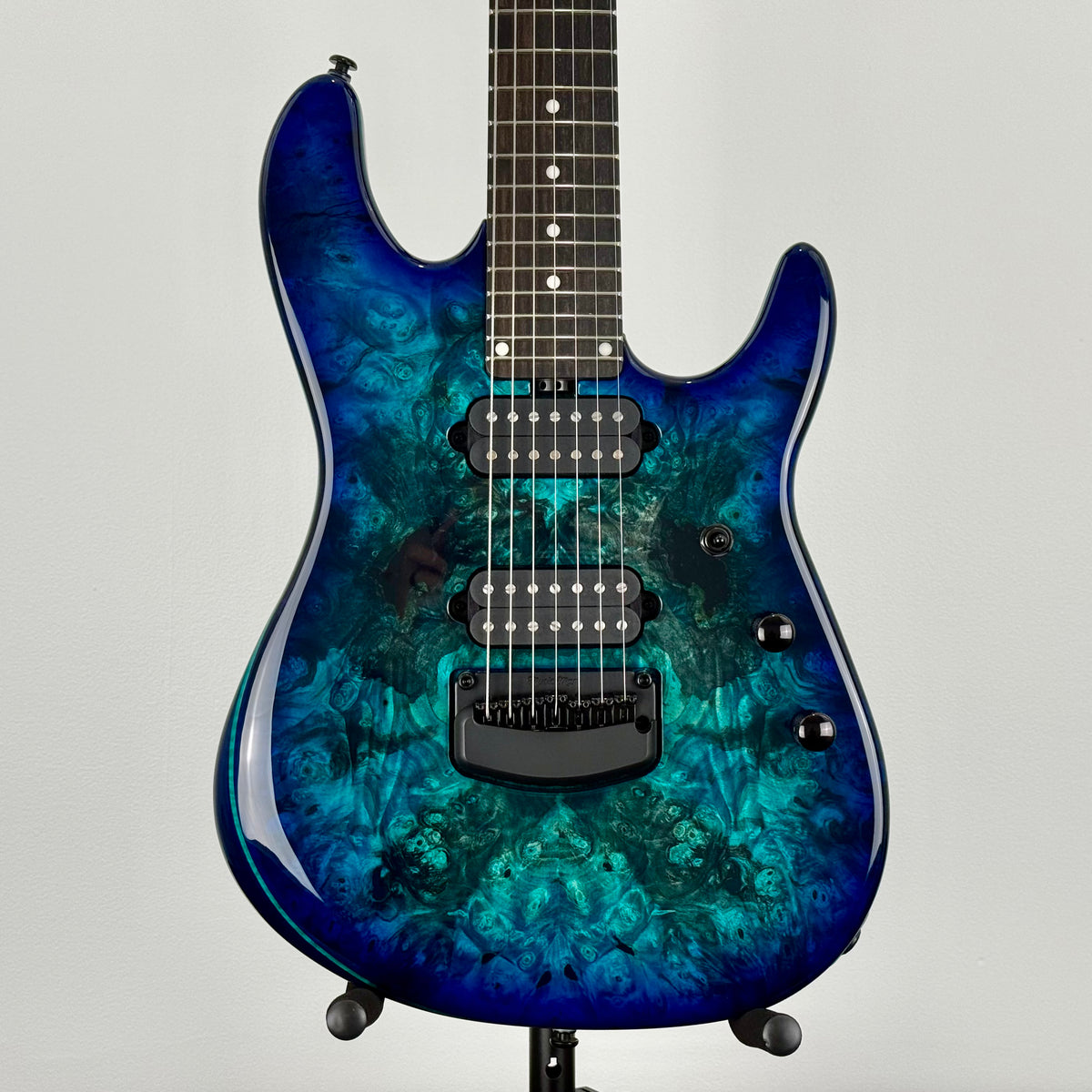 Ernie Ball Music Man Jason Richardson Cutlass HT 7-String Electric Guitar w/ Case - Water Temple