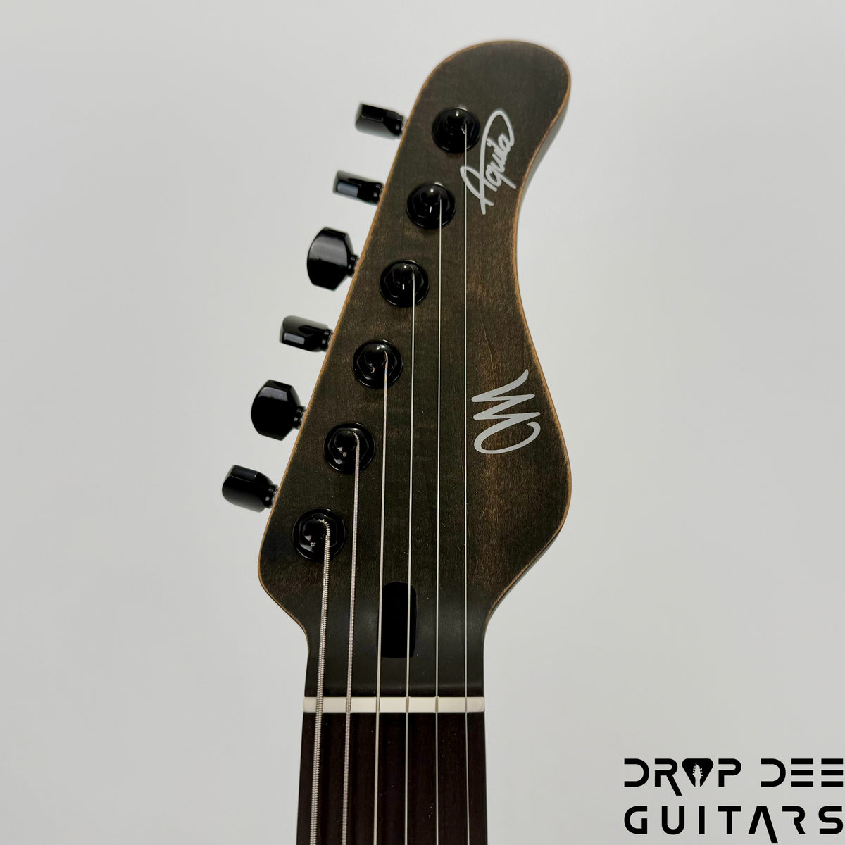 Mayones Adam Christianson Aquila Cardinal Baritone Electric Guitar w/ Case - Antique Black Matt