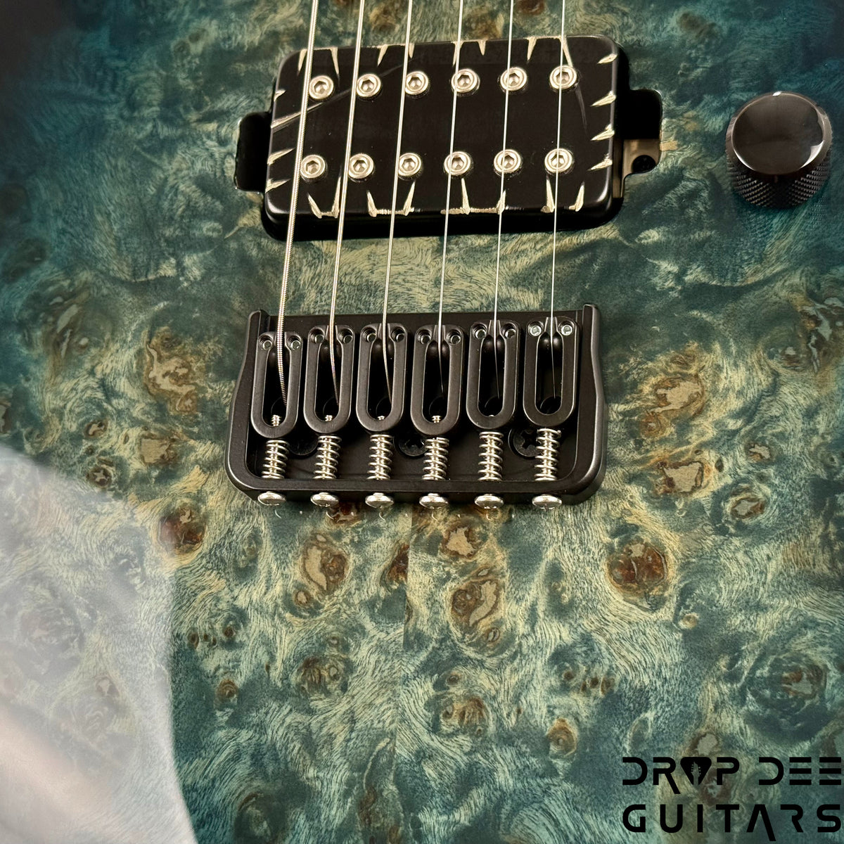 ESP E-II M-II HT Electric Guitar w/ Case - Mercury Blue Burst