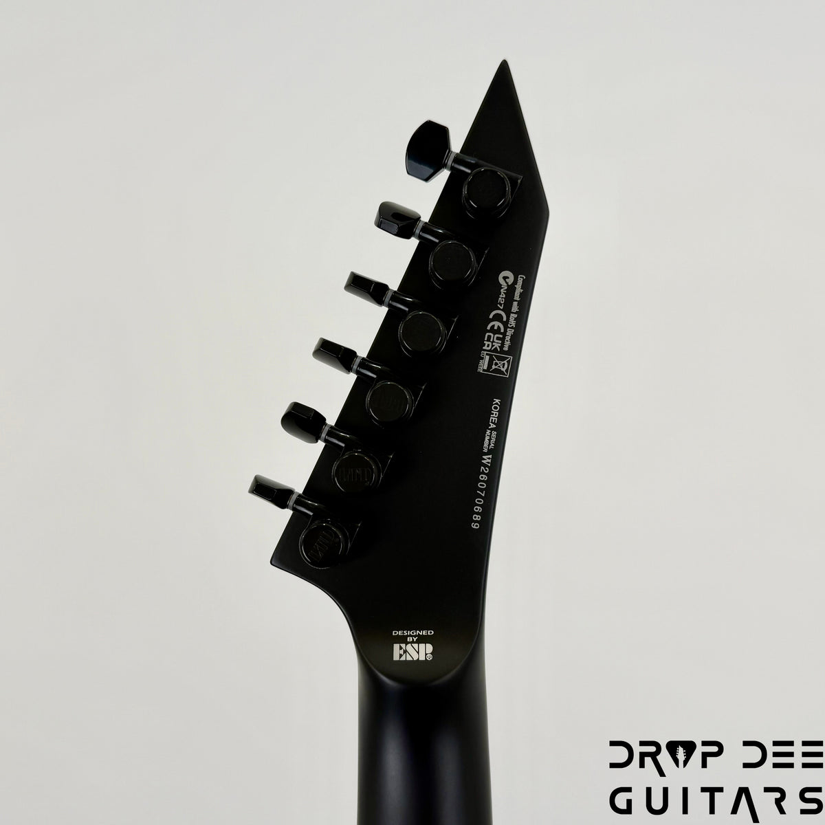 ESP LTD EXL Black Metal Electric Guitar - Black Red Burst Satin