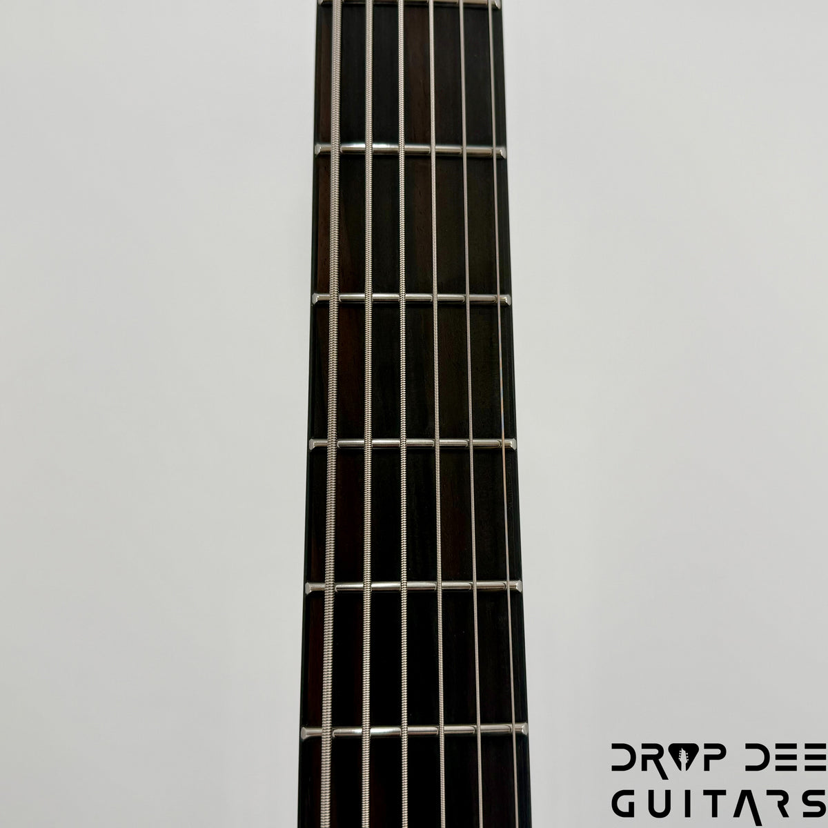 ESP LTD M-6 Evertune 30" Baritone Black Metal Electric Guitar - Black Red Burst Satin