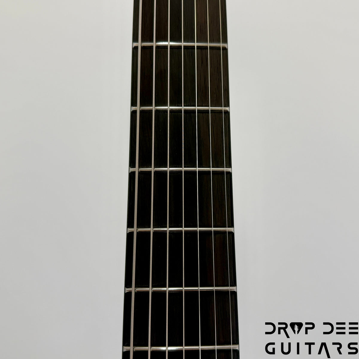 ESP LTD M-7HT Baritone Black Metal 7-String Electric Guitar - Black Red Burst Satin