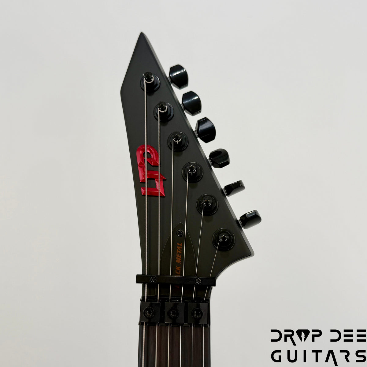 ESP LTD Arrow Black Metal Electric Guitar - Black Red Burst Satin