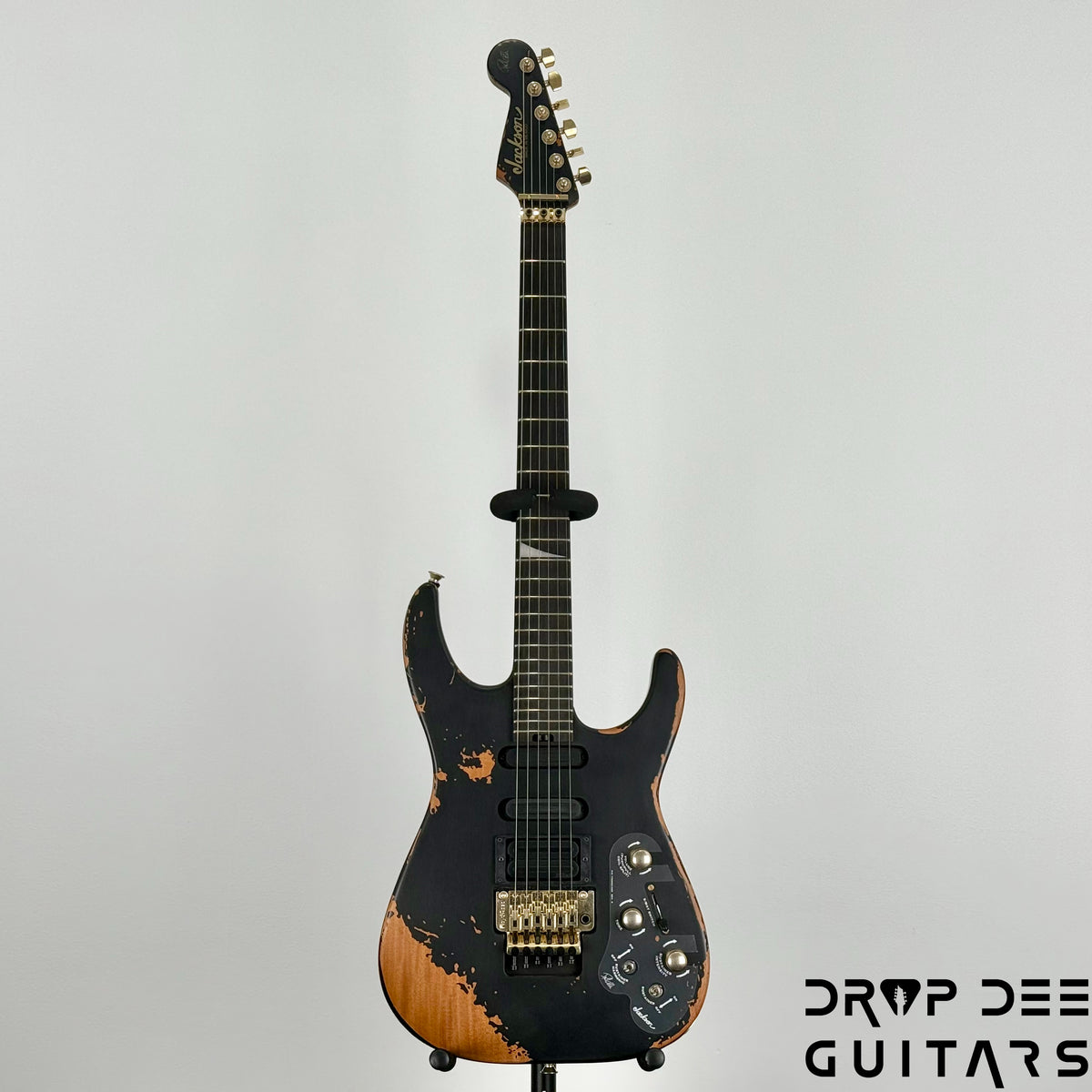 Jackson Pro Series Signature Phil Collen PC1-E Electric Guitar w/ Case - Worn Black