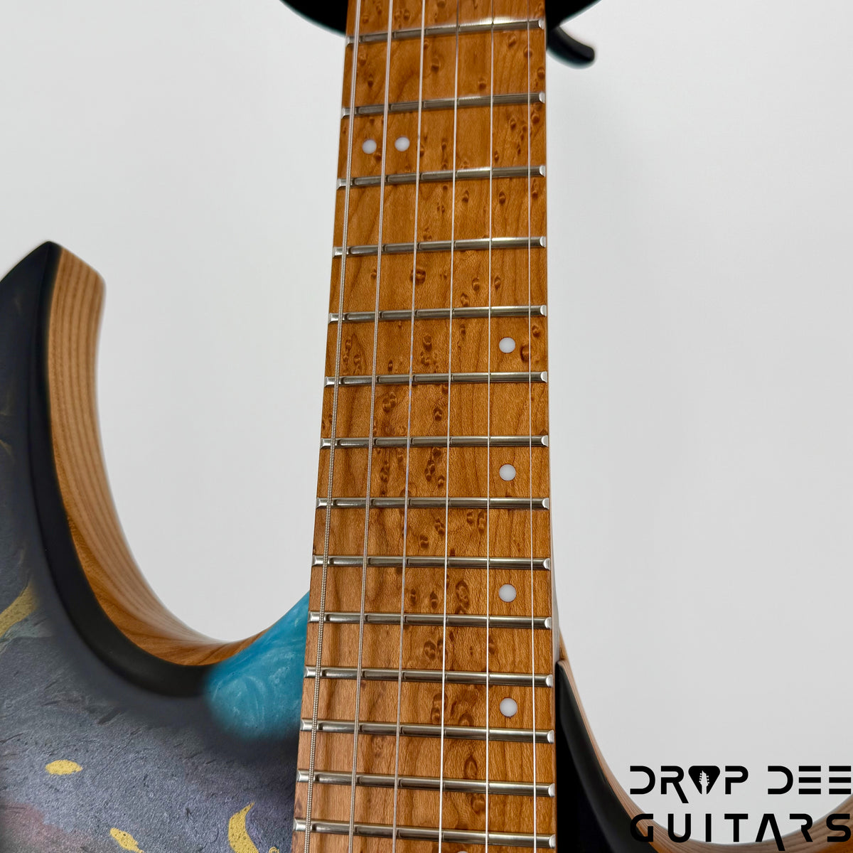 Mayones Duvell Elite 6 Electric Guitar w/ Case - Monolith Custom Satin + Swirl