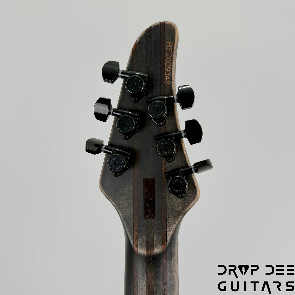Mayones Regius CoreGuard 6 Electric Guitar w/ Case - Antique Black Matt w/ Black Gold Mercury Swirl Gloss