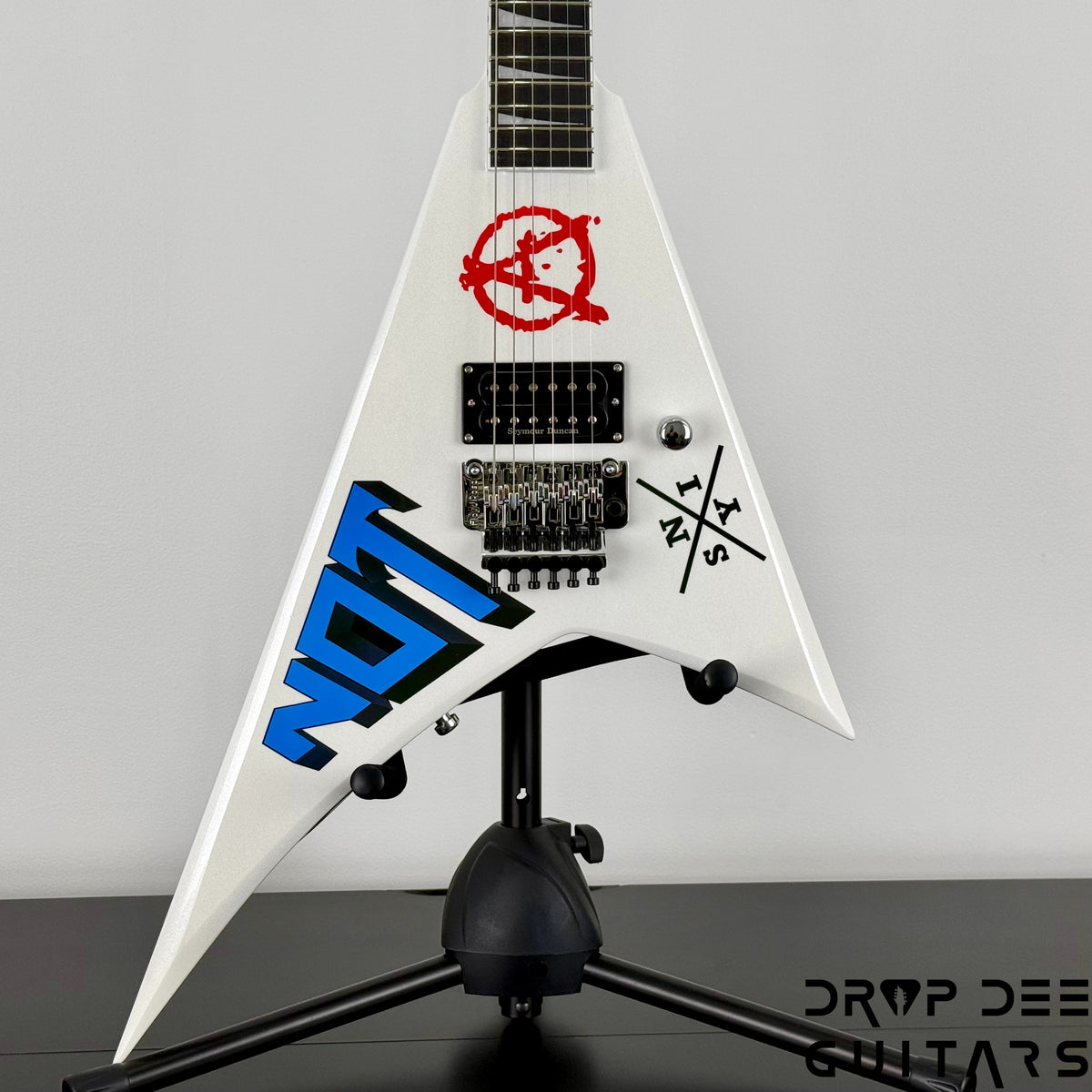 Jackson Legend Series Limited Edition Signature Scott Ian Rhoads RR22 Electric Guitar w/ Case - Pearl White