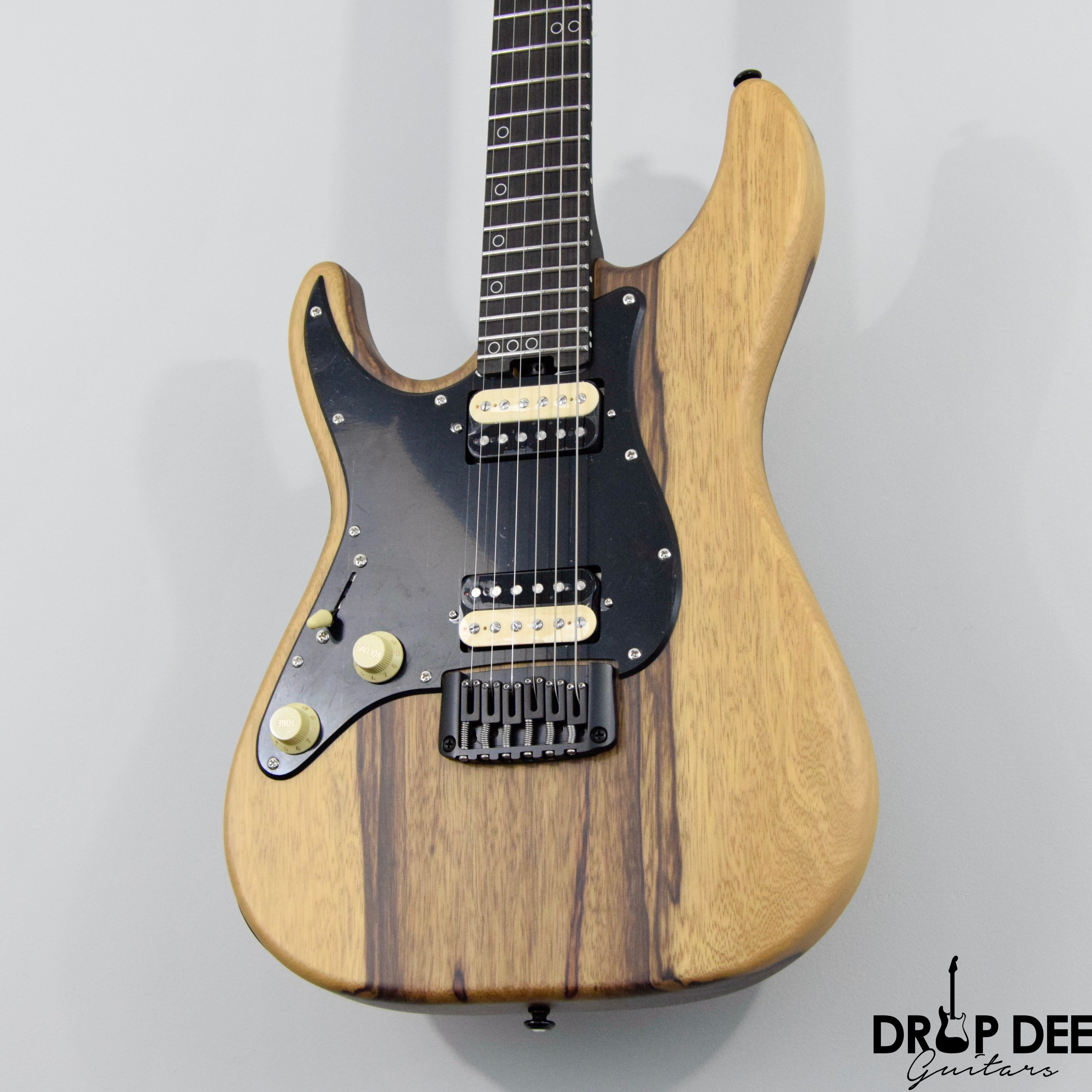 Schecter Sun Valley Super Shredder Exotic Hardtail Black Limba Left-Handed Electric Guitar