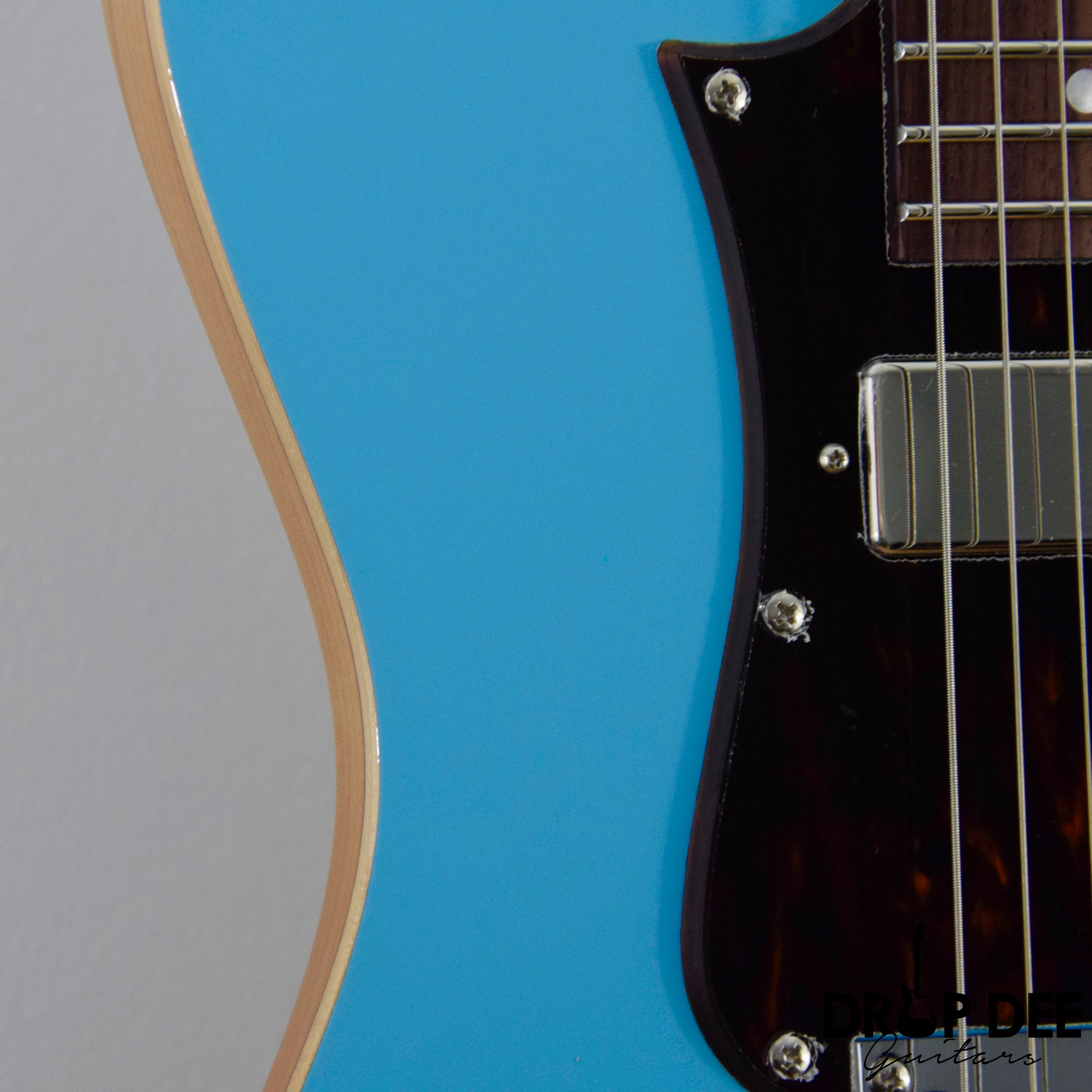 Ibanez Tom Quayle Signature TQMS1 Electric Guitar w/ Case - Celeste Blue
