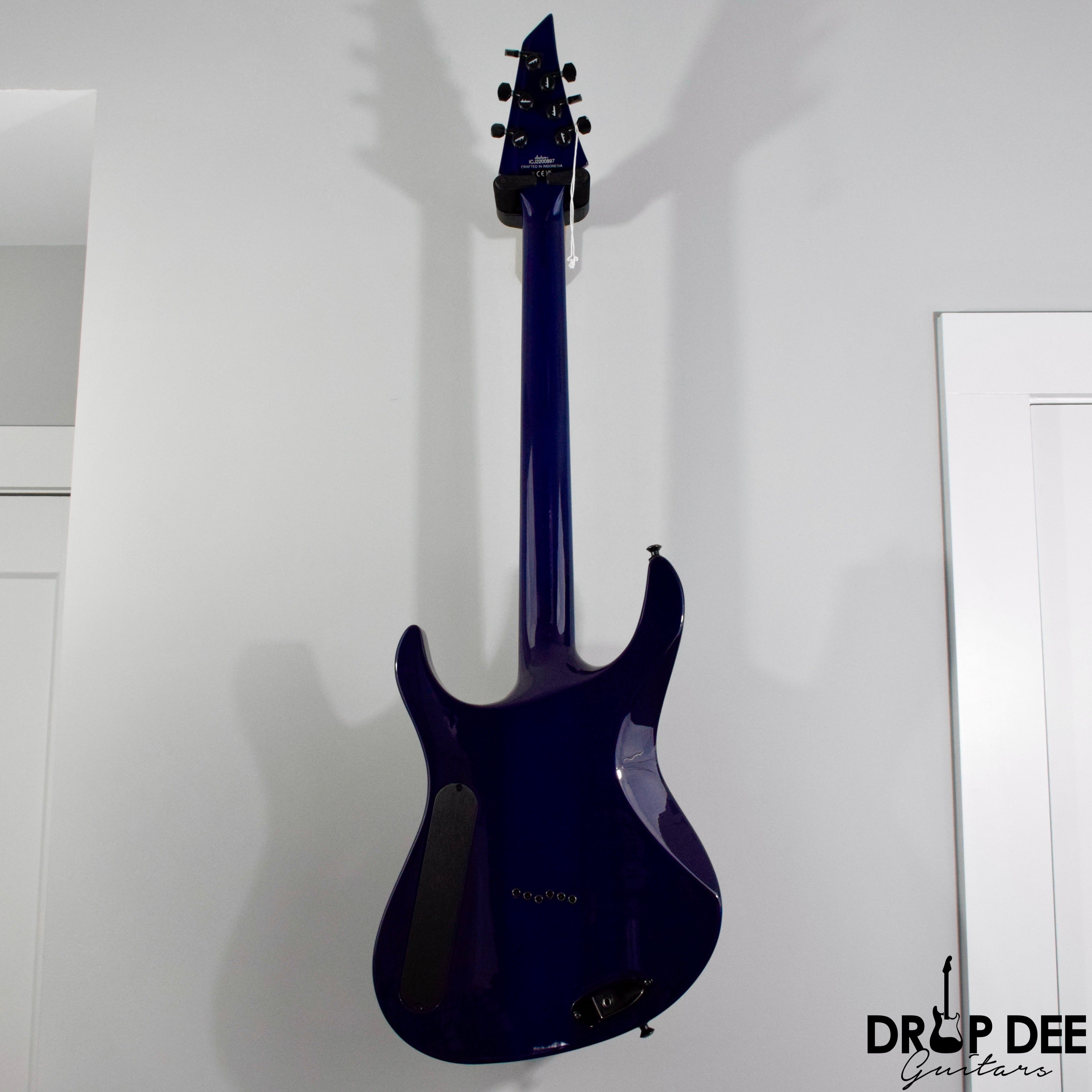 Jackson Pro Series Signature Chris Broderick Soloist HT6P Electric Guitar - Transparent Blue